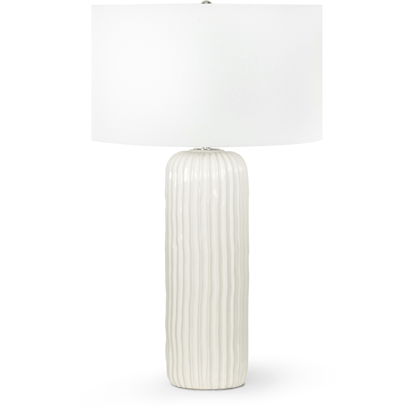Caldon 28.75 inch 150.00 watt White Table Lamp Portable Light