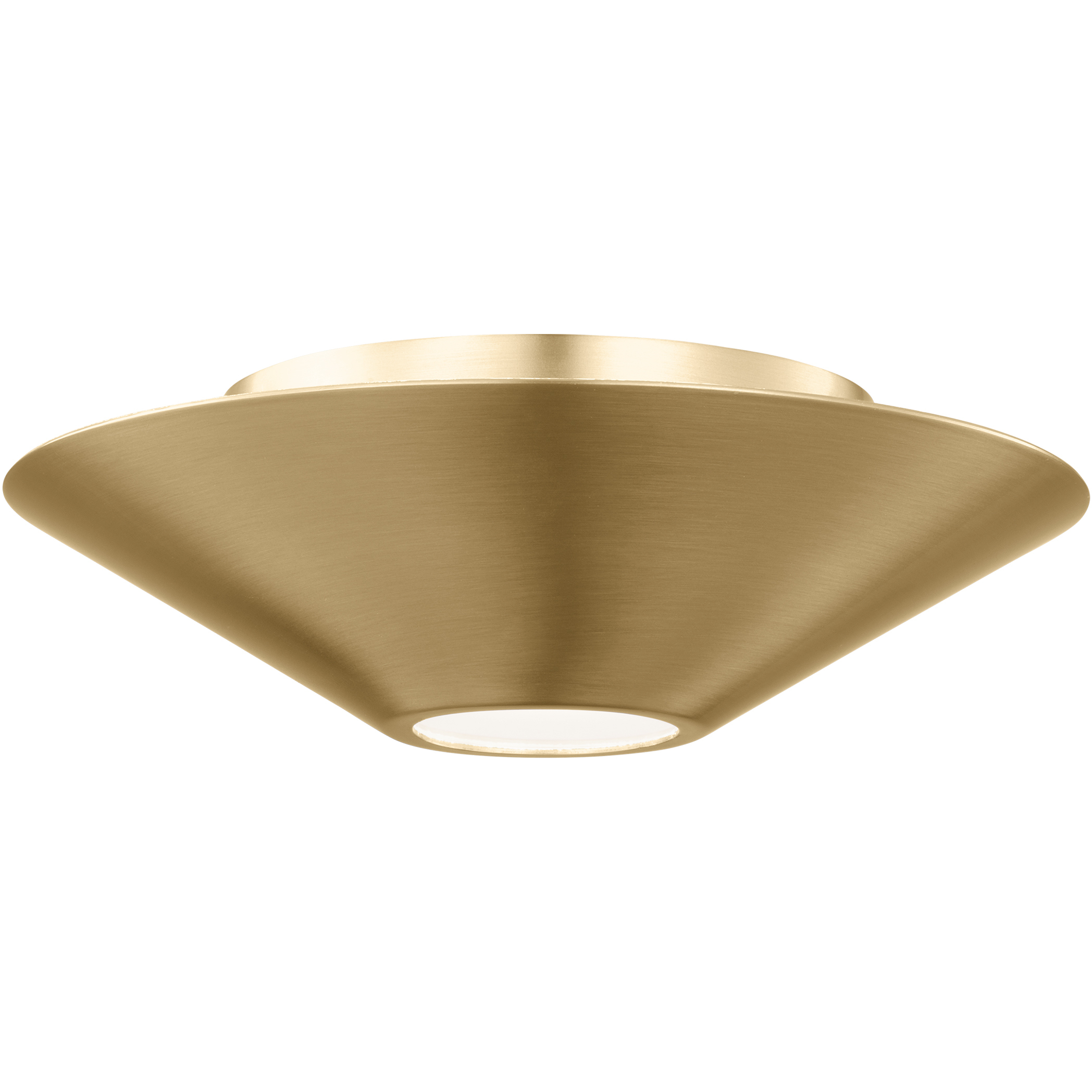 Kelly by Kelly Wearstler Echo LED 8.38 inch Burnished Brass Flush Mount and Sconce Ceiling Light