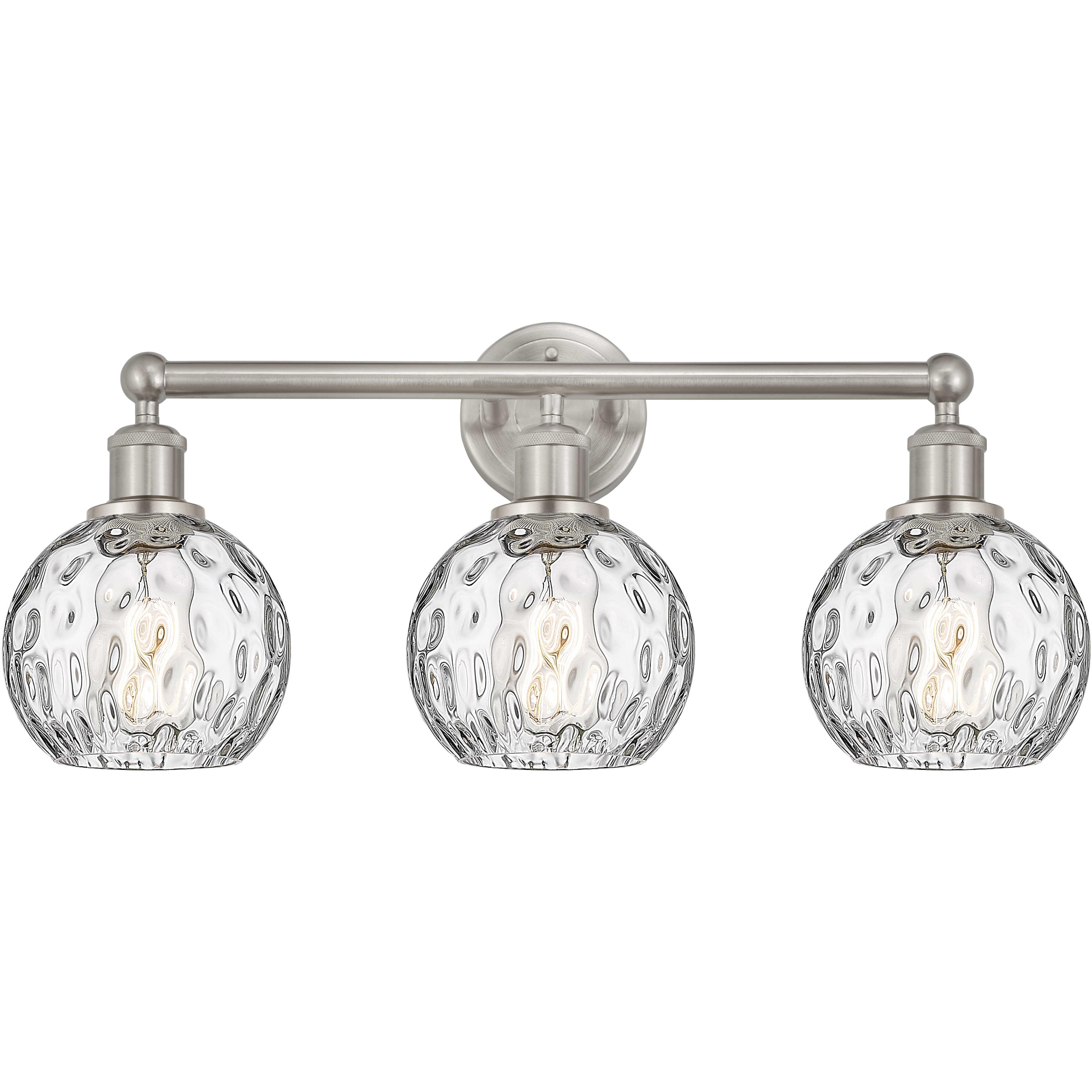 Edison Athens Water Glass 3 Light 24 inch Brushed Satin Nickel Bath Vanity Light Wall Light