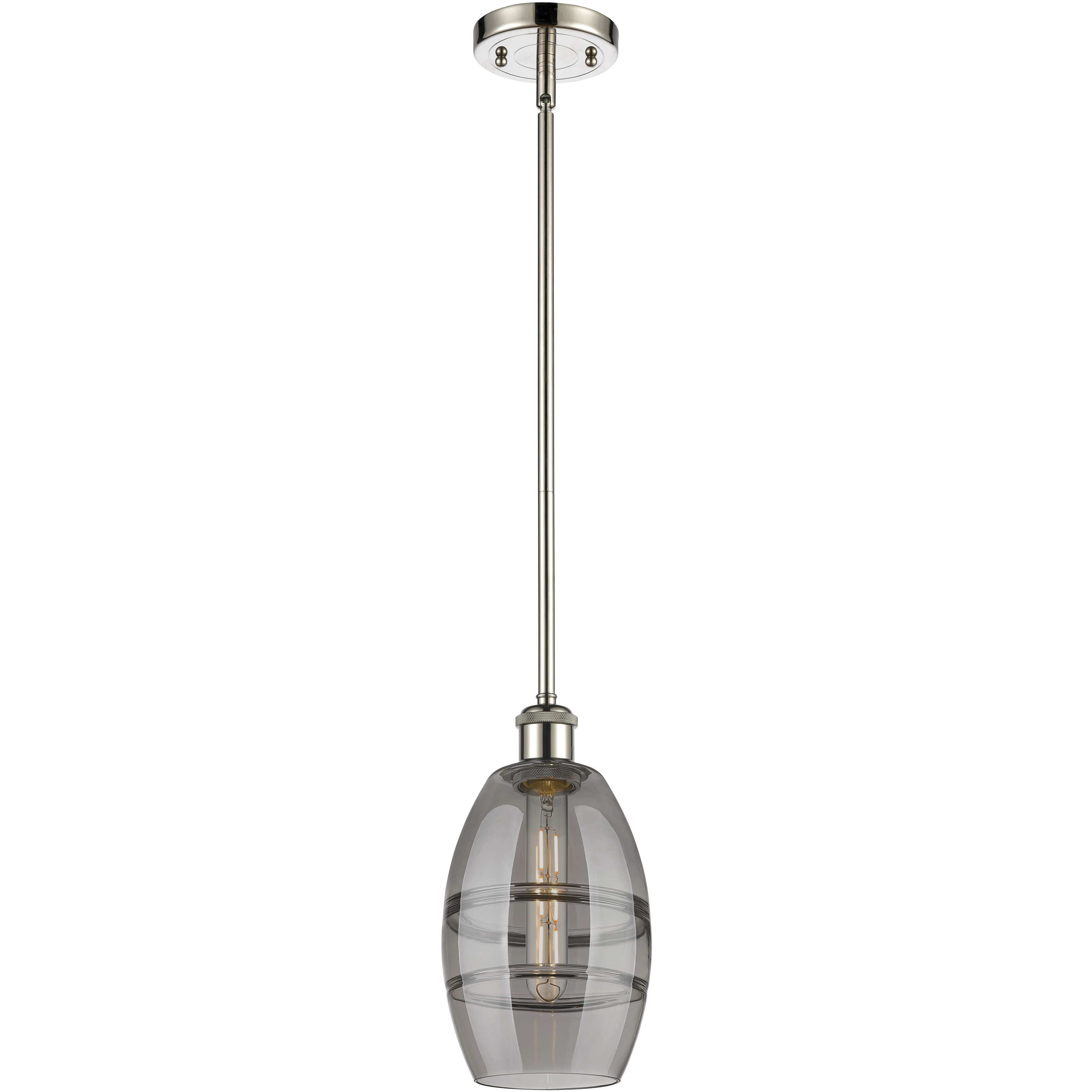 Ballston Vaz 1 Light 5.88 inch Polished Nickel Stem Hung Mini Pendant Ceiling Light