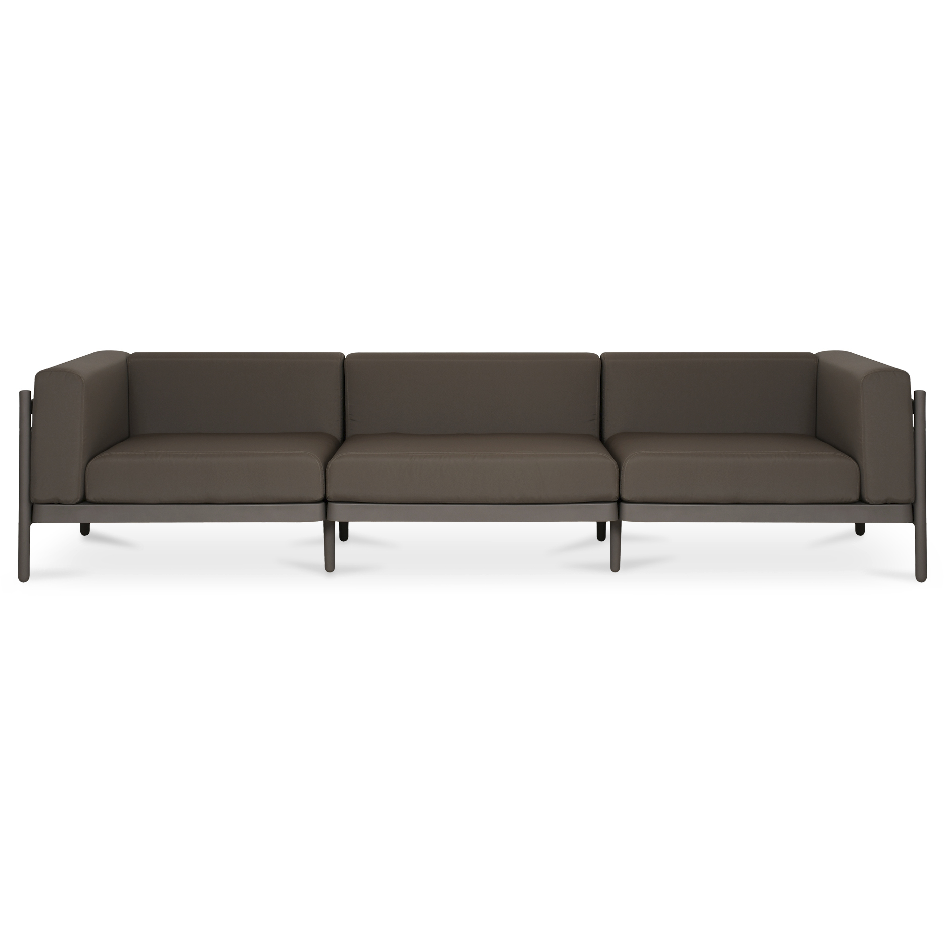 Suri Red Outdoor Sofa, 3-Seat