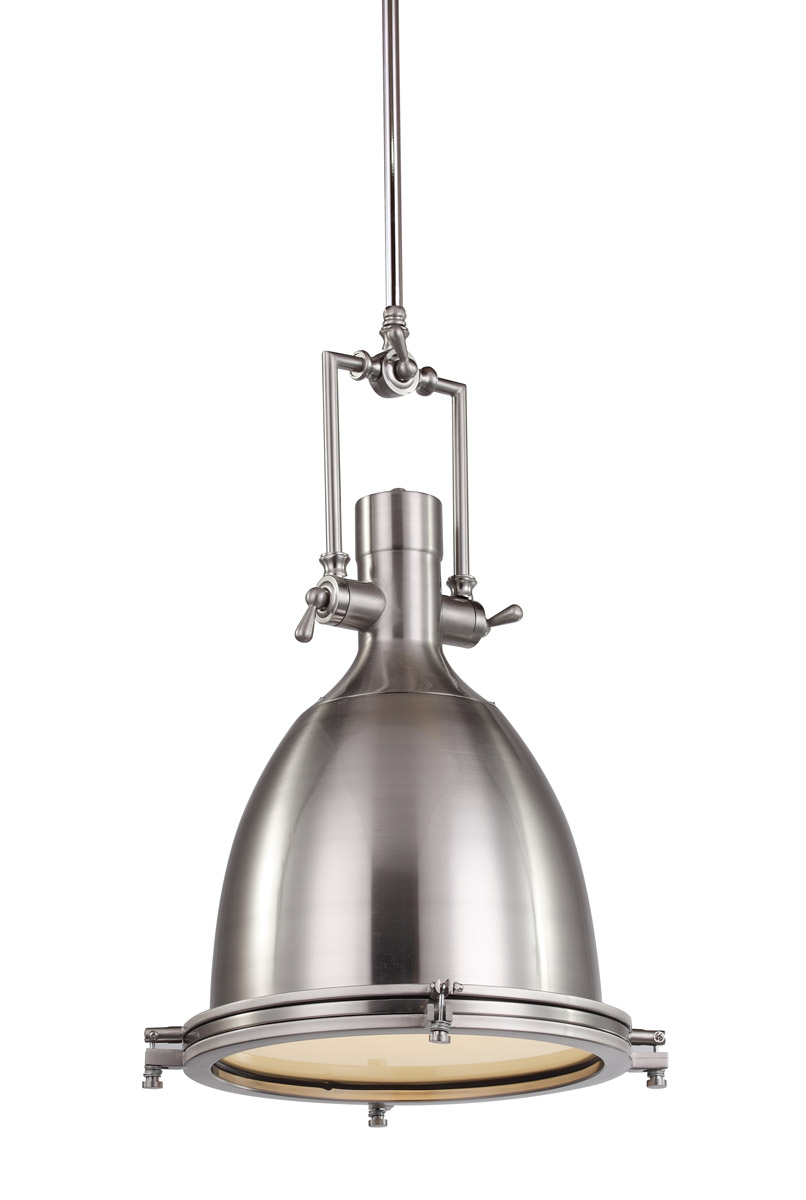 AV Series 24 inch Chrome Metal Pendant Ceiling Light
