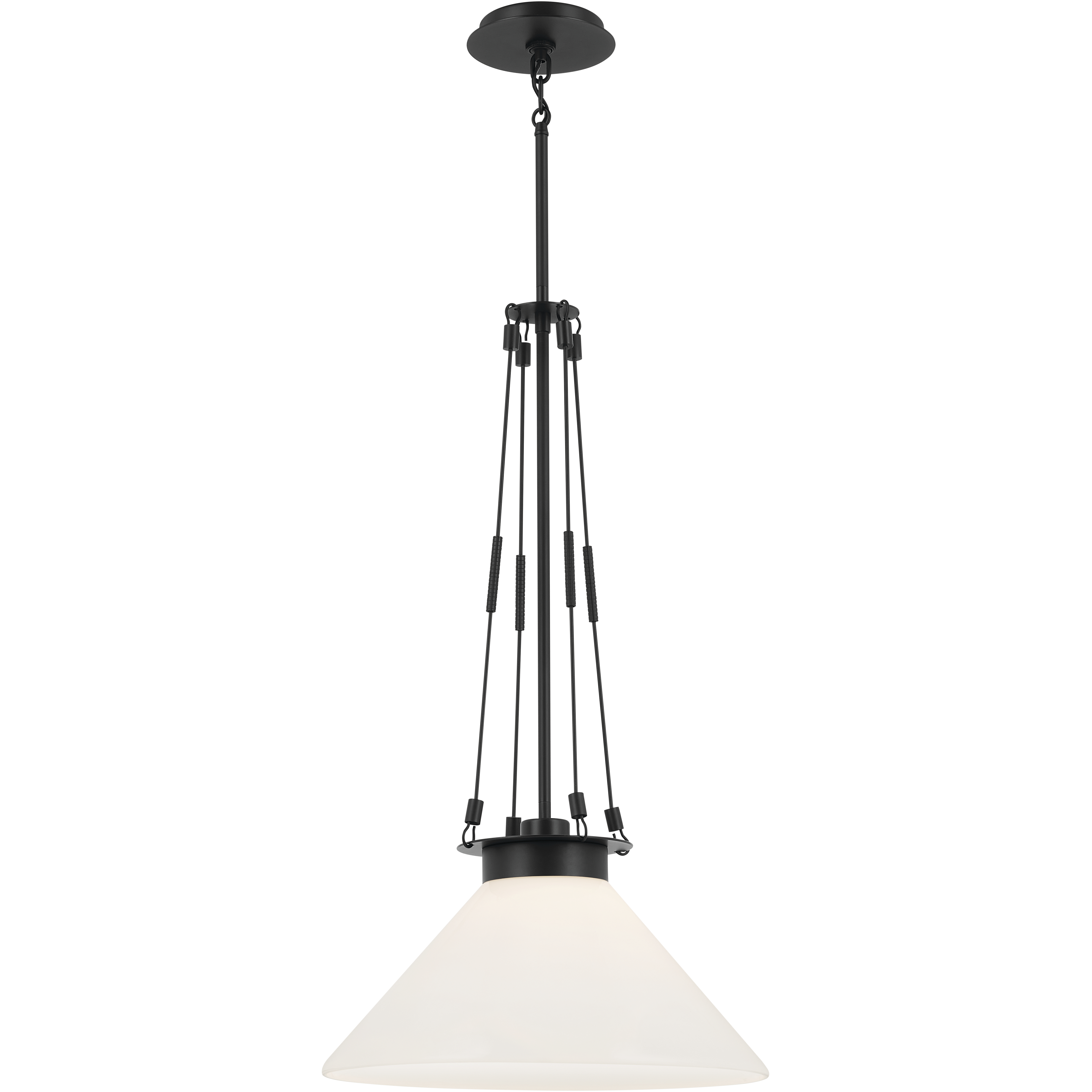 Albers LED 18.25 inch Black Pendant Ceiling Light