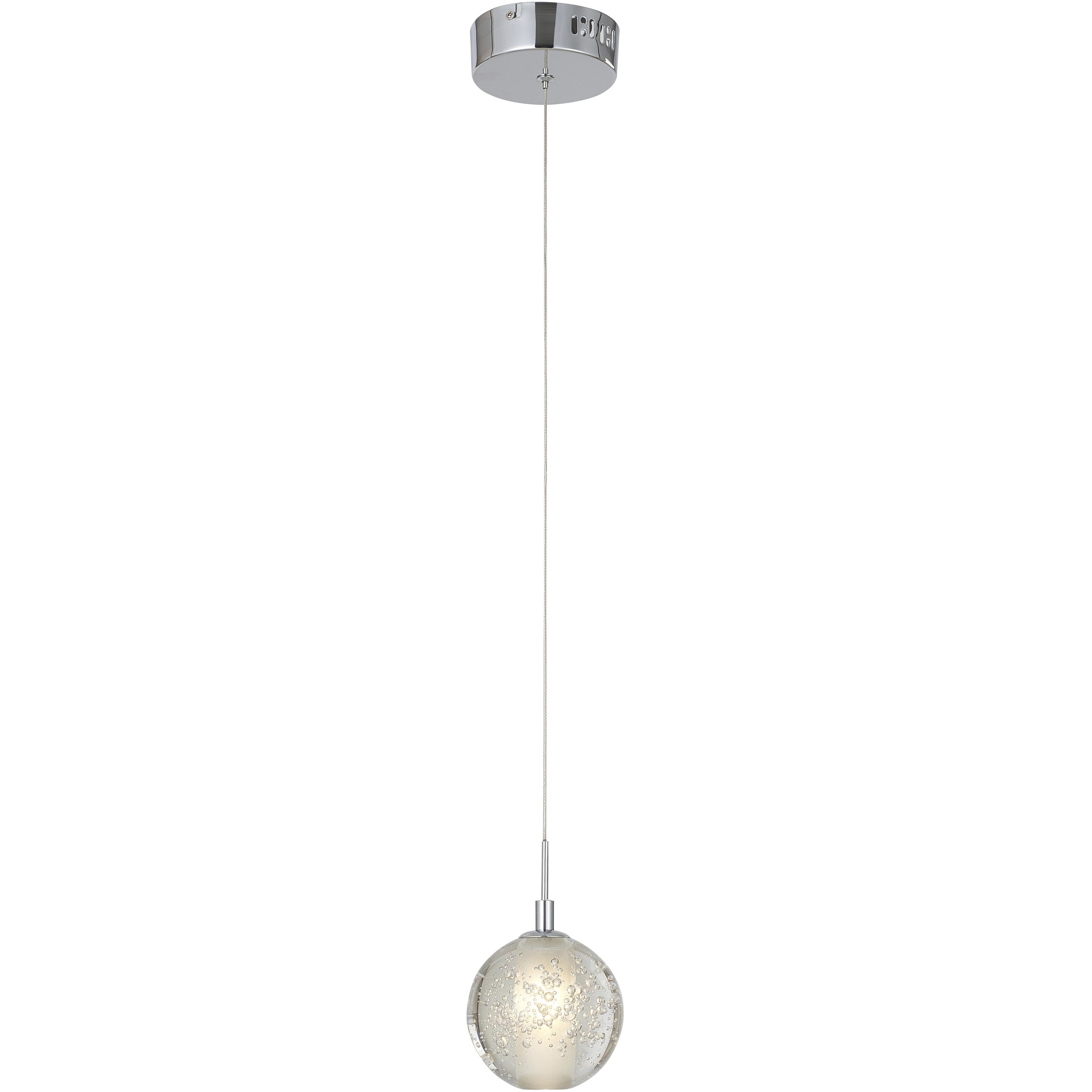Canada 1 Light 4.7 inch Chrome Pendant Ceiling Light