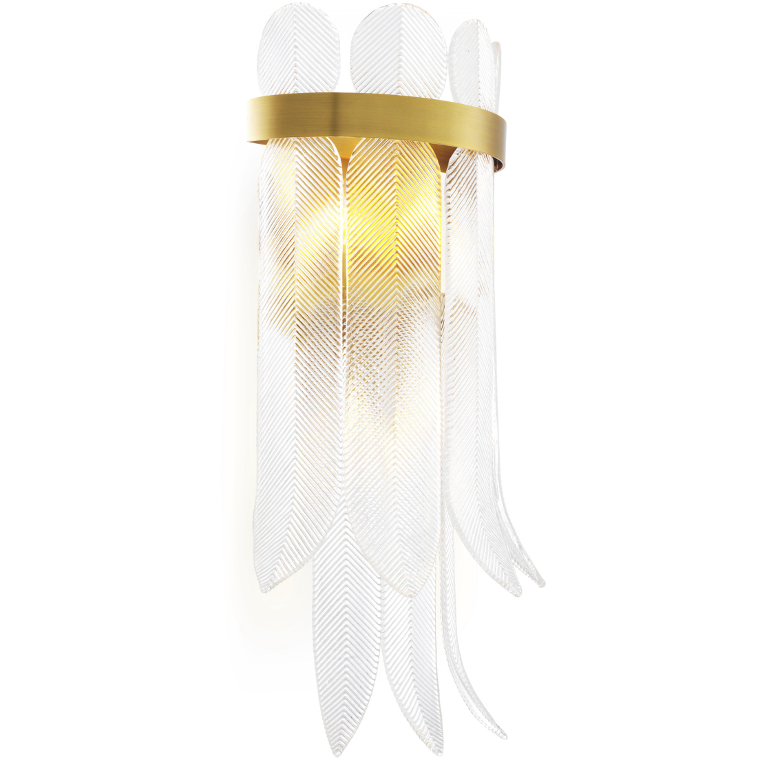 Erika 3 Light 12.8 inch Antique Brass and Clear Glass Wall Lamp Wall Light