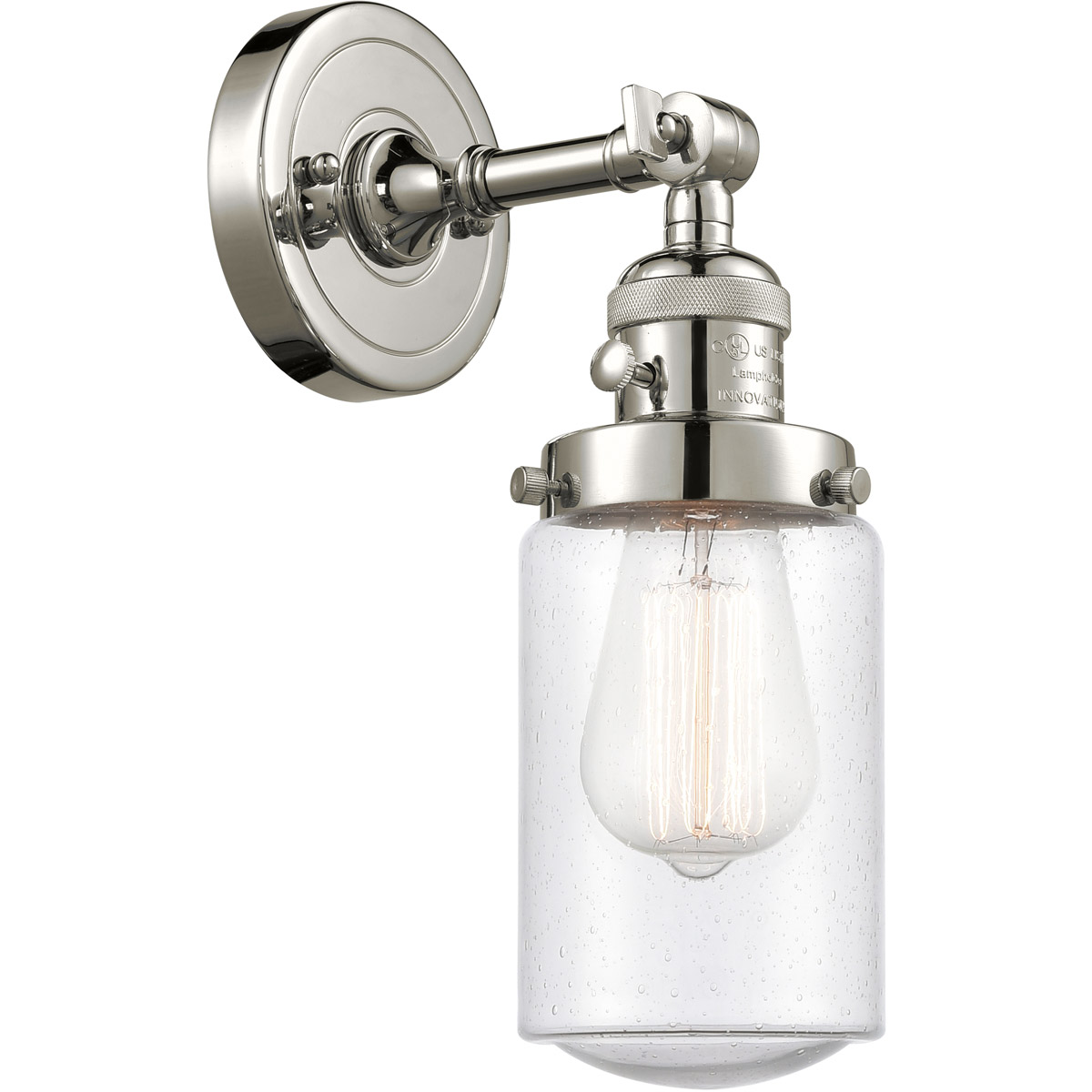 Franklin Restoration Dover LED 5 inch Polished Nickel Sconce Wall Light, Franklin Restoration