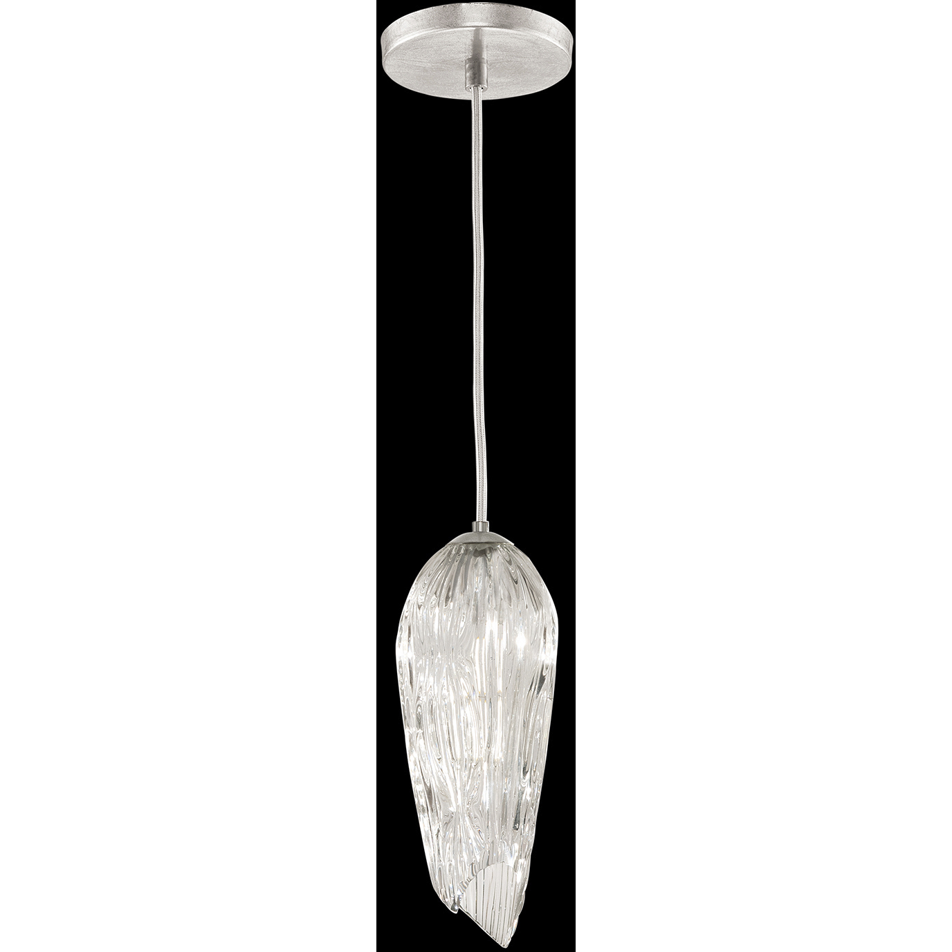 Las Olas 1 Light 5.5 inch Silver Drop Light Ceiling Light