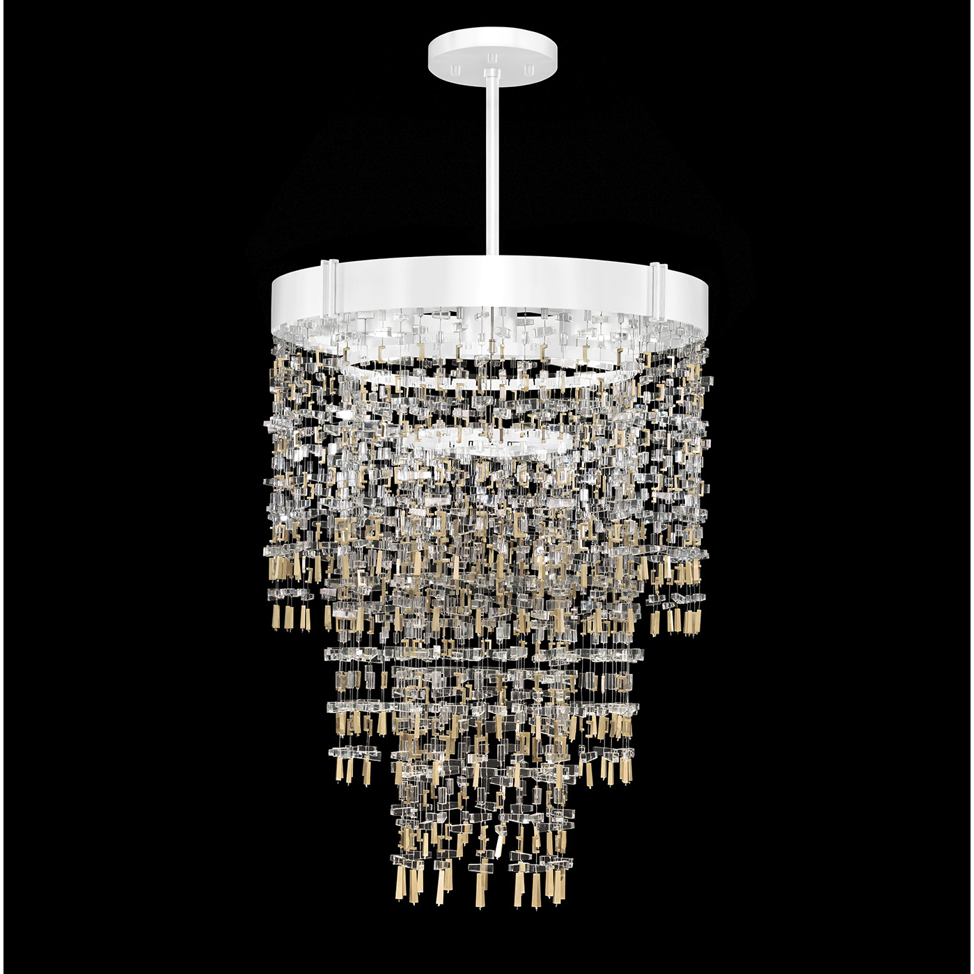 Capri 5 Light 28.25 inch White Pendant Ceiling Light