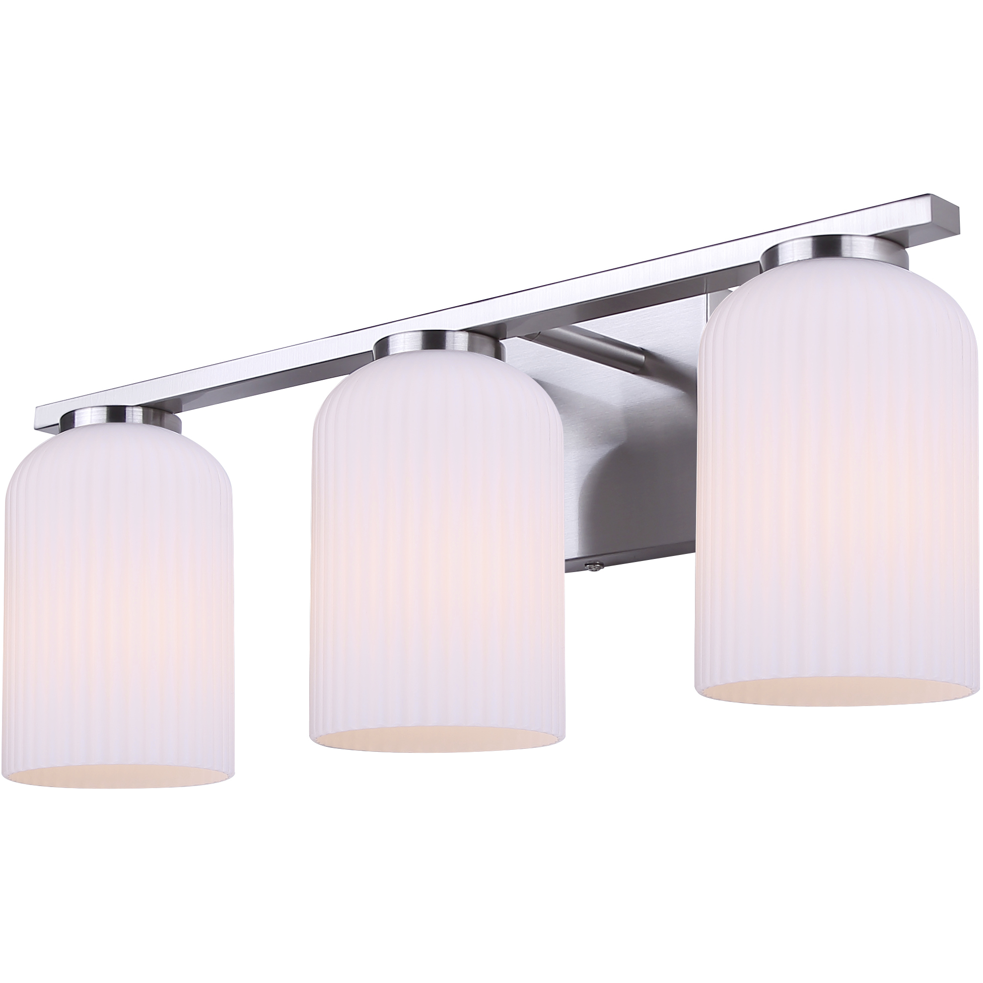 Bram 3 Light 21 inch Brushed Nickel Vanity Fixture Wall Light