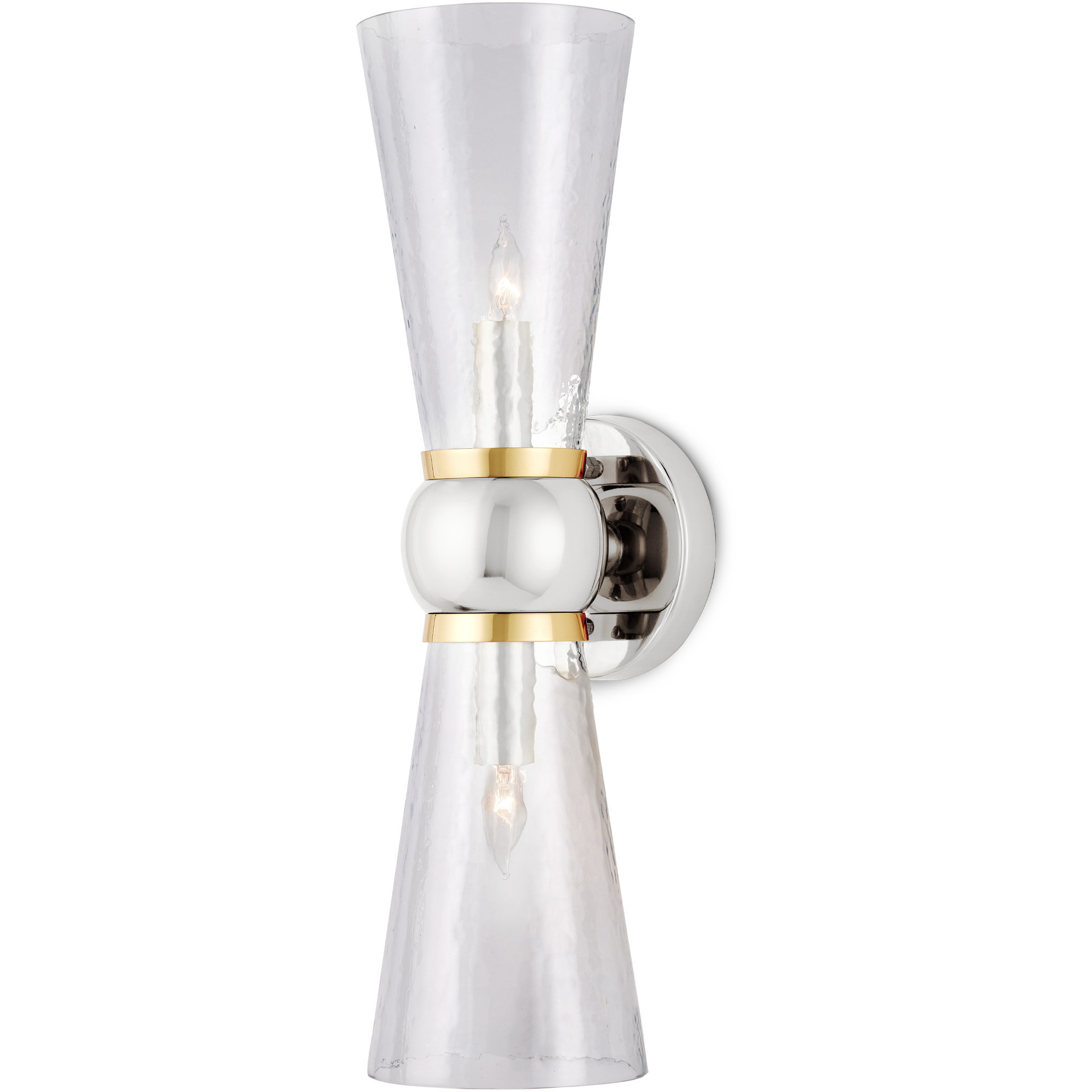 Byford 2 Light 4.75 inch Polished Nickel Bath Wall Sconce Wall Light
