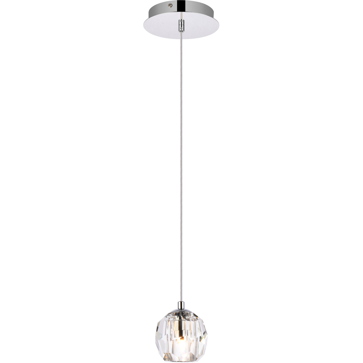 Eren 1 Light 5.5 inch Chrome Pendant Ceiling Light