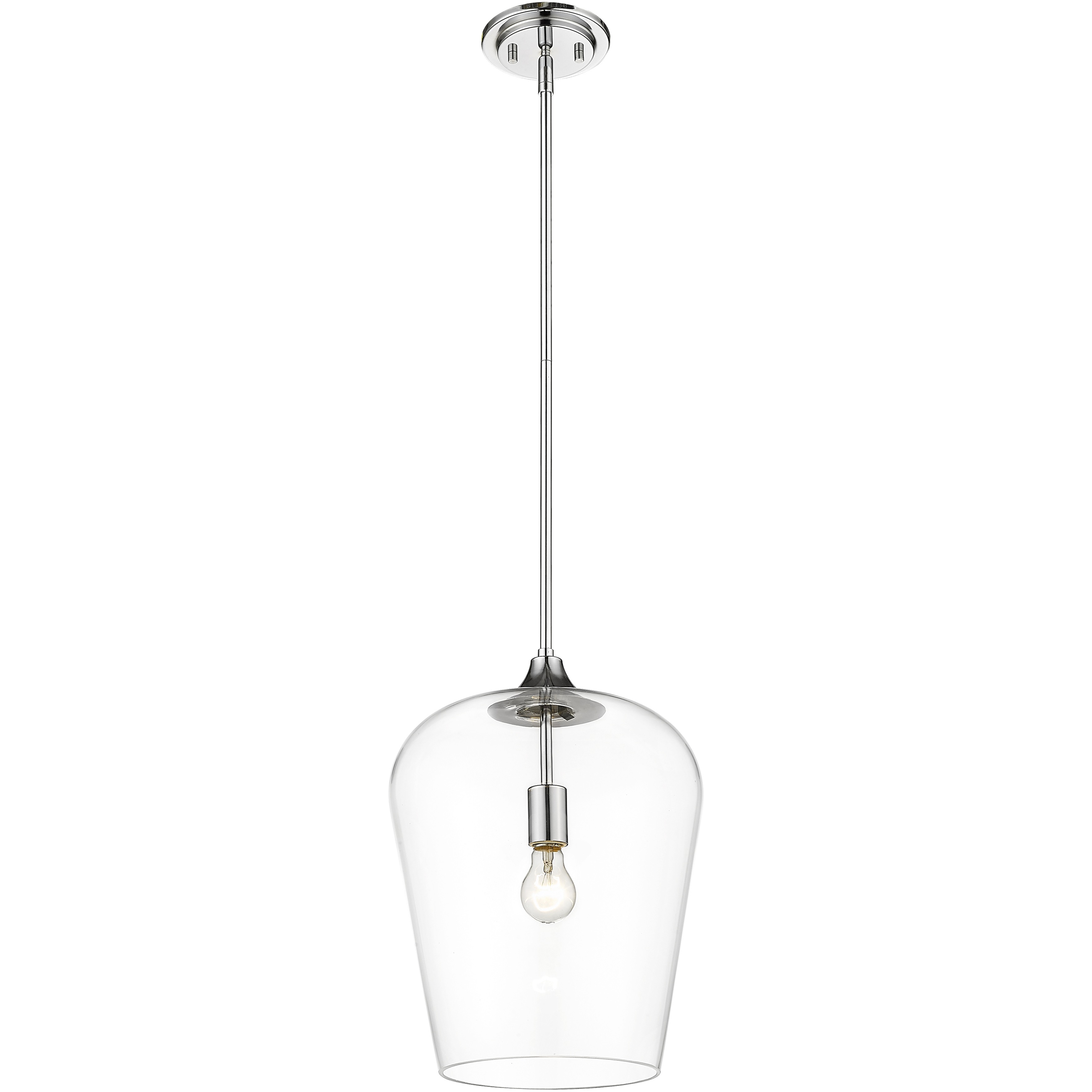 Joliet 1 Light 12 inch Chrome Pendant Ceiling Light