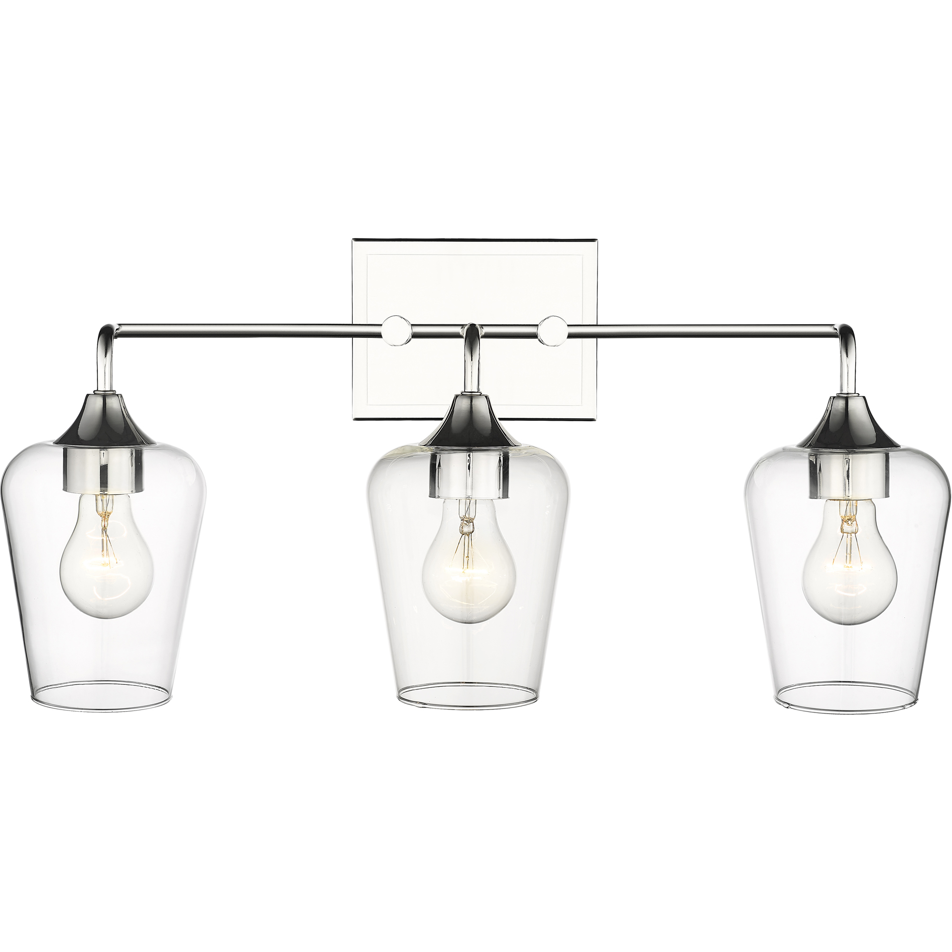 Gladys 3 Light 23 inch Polished Nickel Vanity Light Wall Light