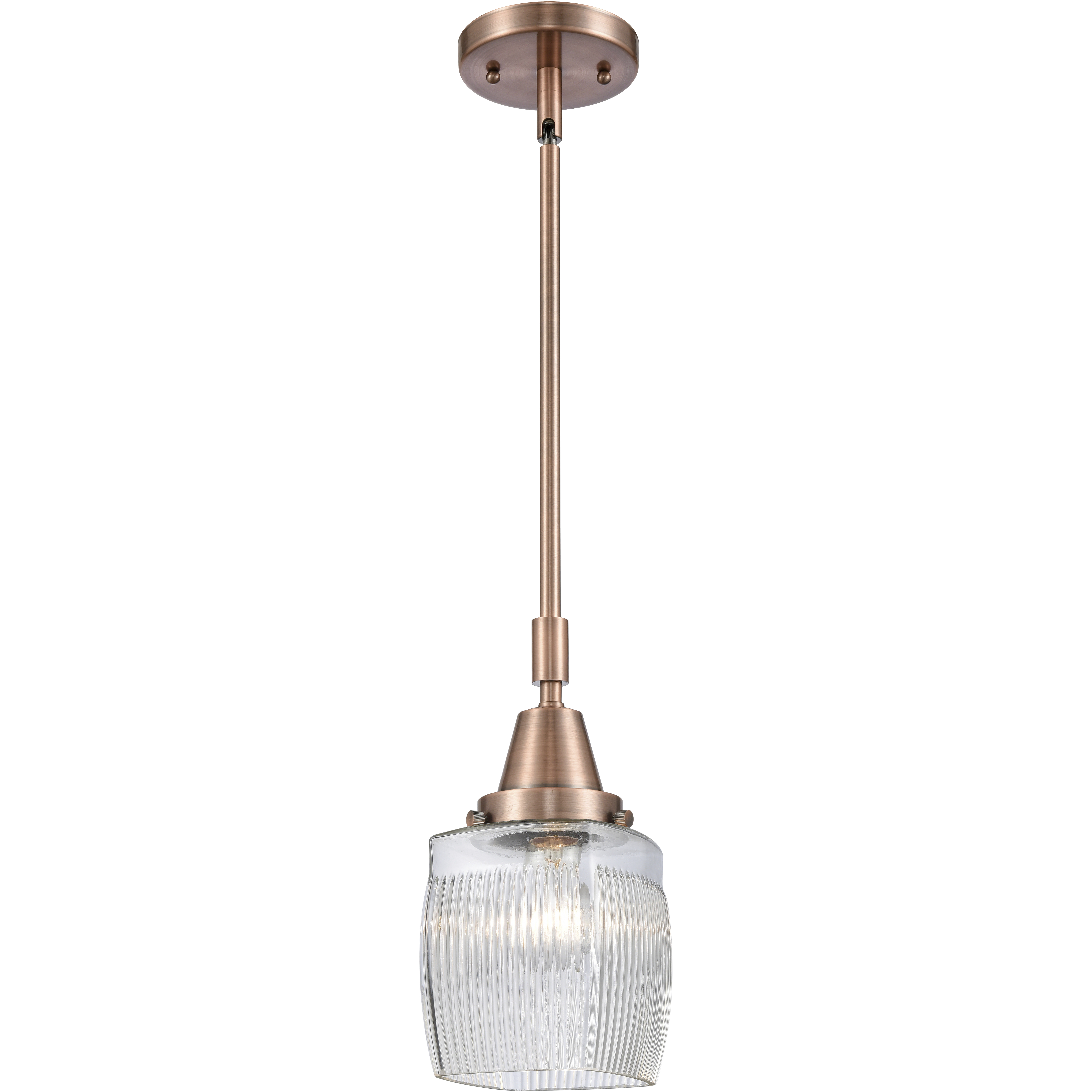 Franklin Restoration Colton 1 Light 5.5 inch Antique Copper Mini Pendant Ceiling Light