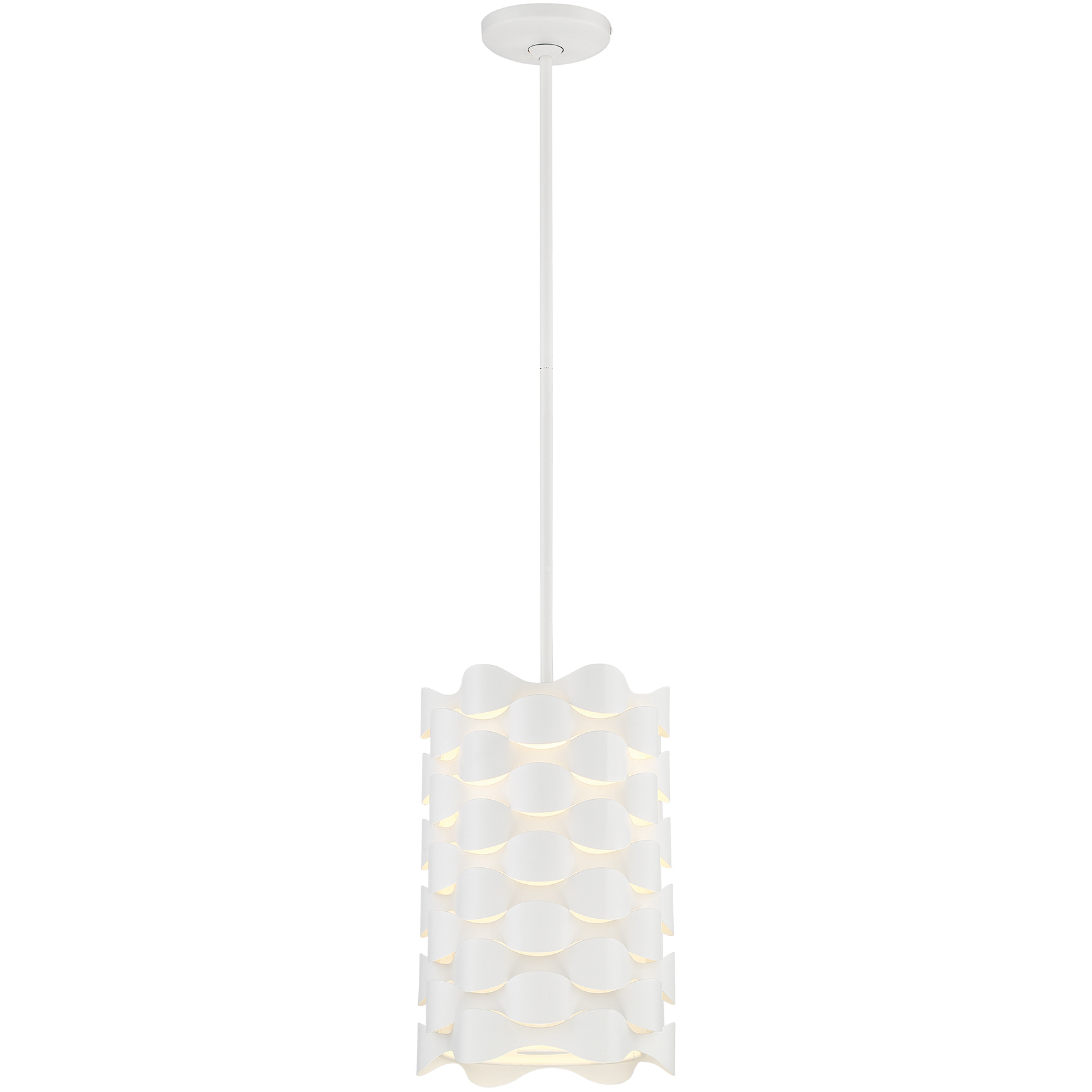 Coastal Current LED 9 inch Sand White Mini Pendant Ceiling Light