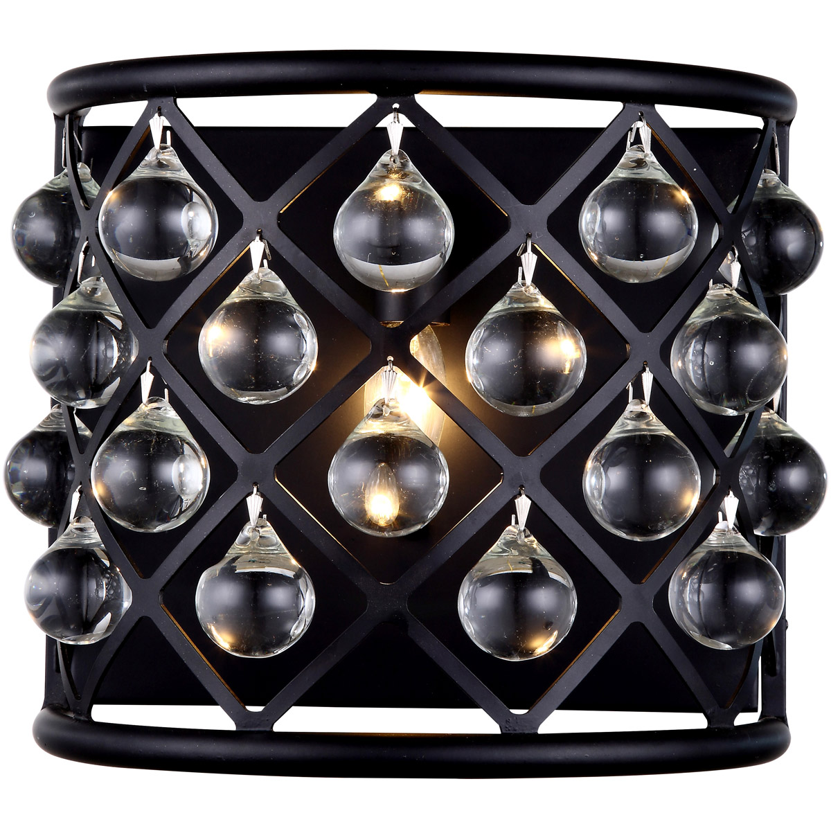 Madison 1 Light 11.5 inch Matte Black Wall Sconce Wall Light, Urban Classic