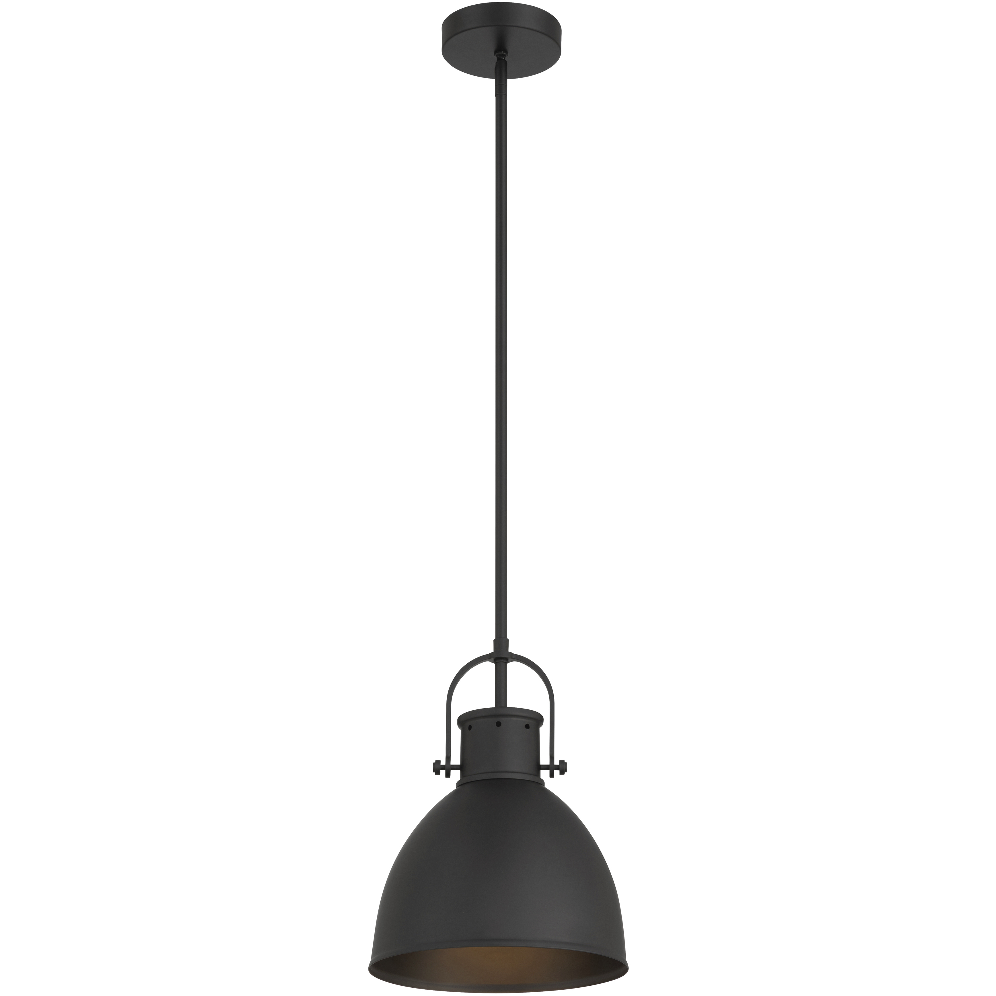 London 1 Light 9 inch Matte Black Pendant Ceiling Light