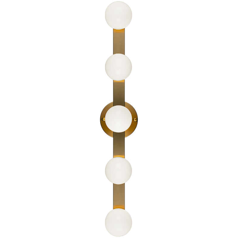 Pizzazz LED 31.5 inch Aged Gold Brass Wall Sconce Wall Light