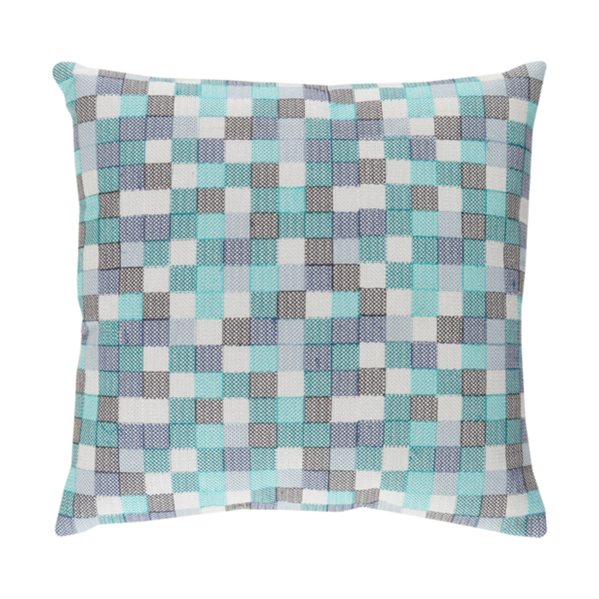Modular 18 X 18 inch Teal and Denim Pillow