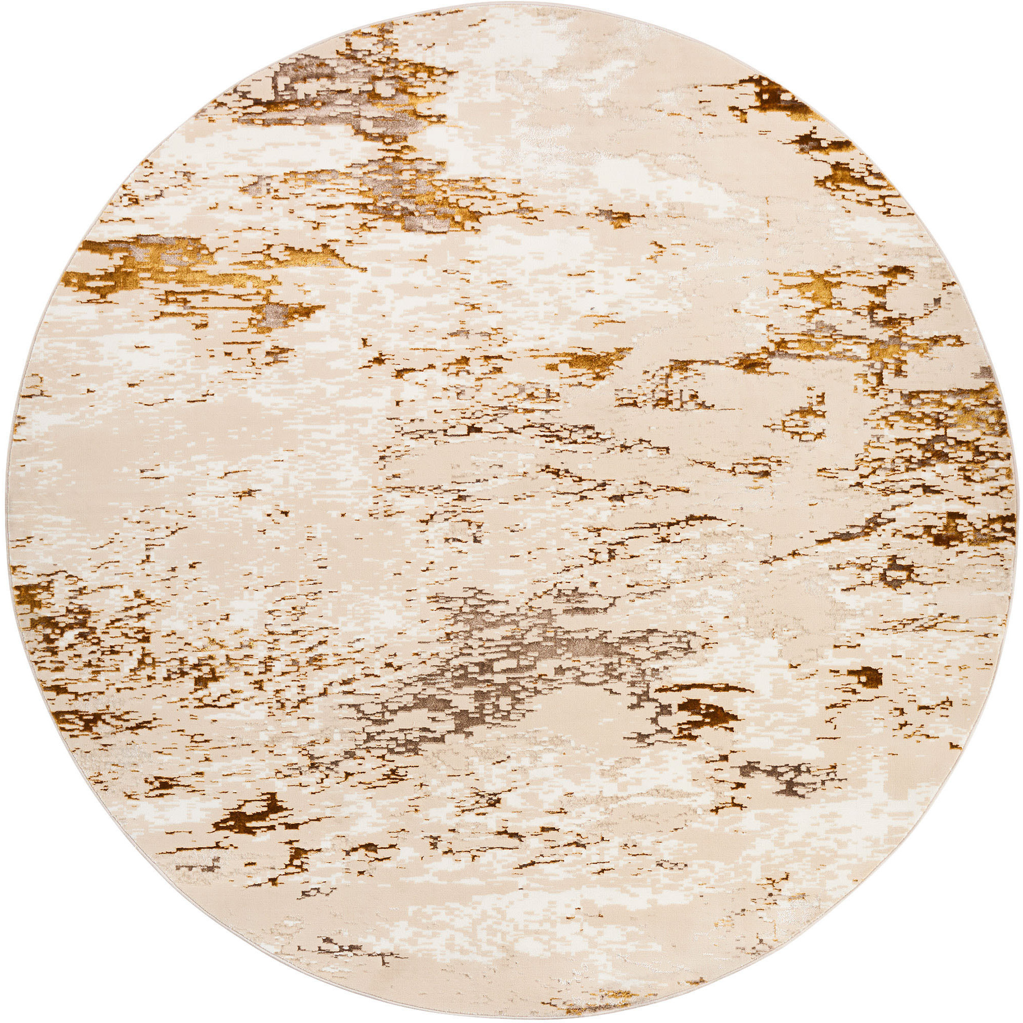 Sibel Gold Rug in 8 Round