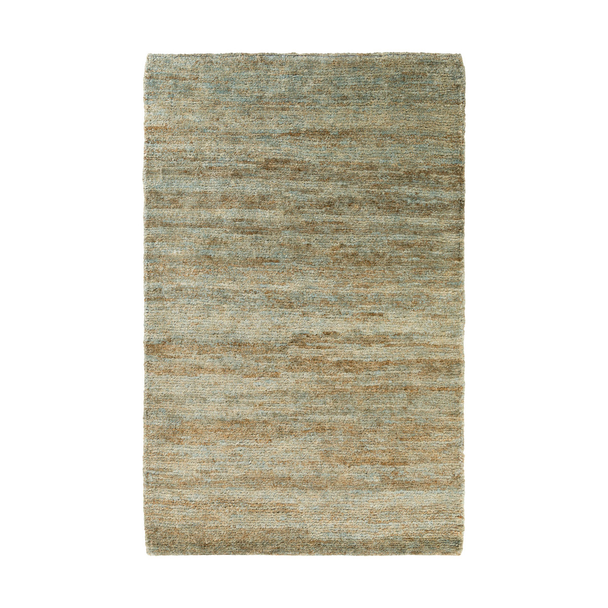 Essential 90 X 60 inch Dark Green/Sage/Light Gray/Dark Brown Rugs, Jute