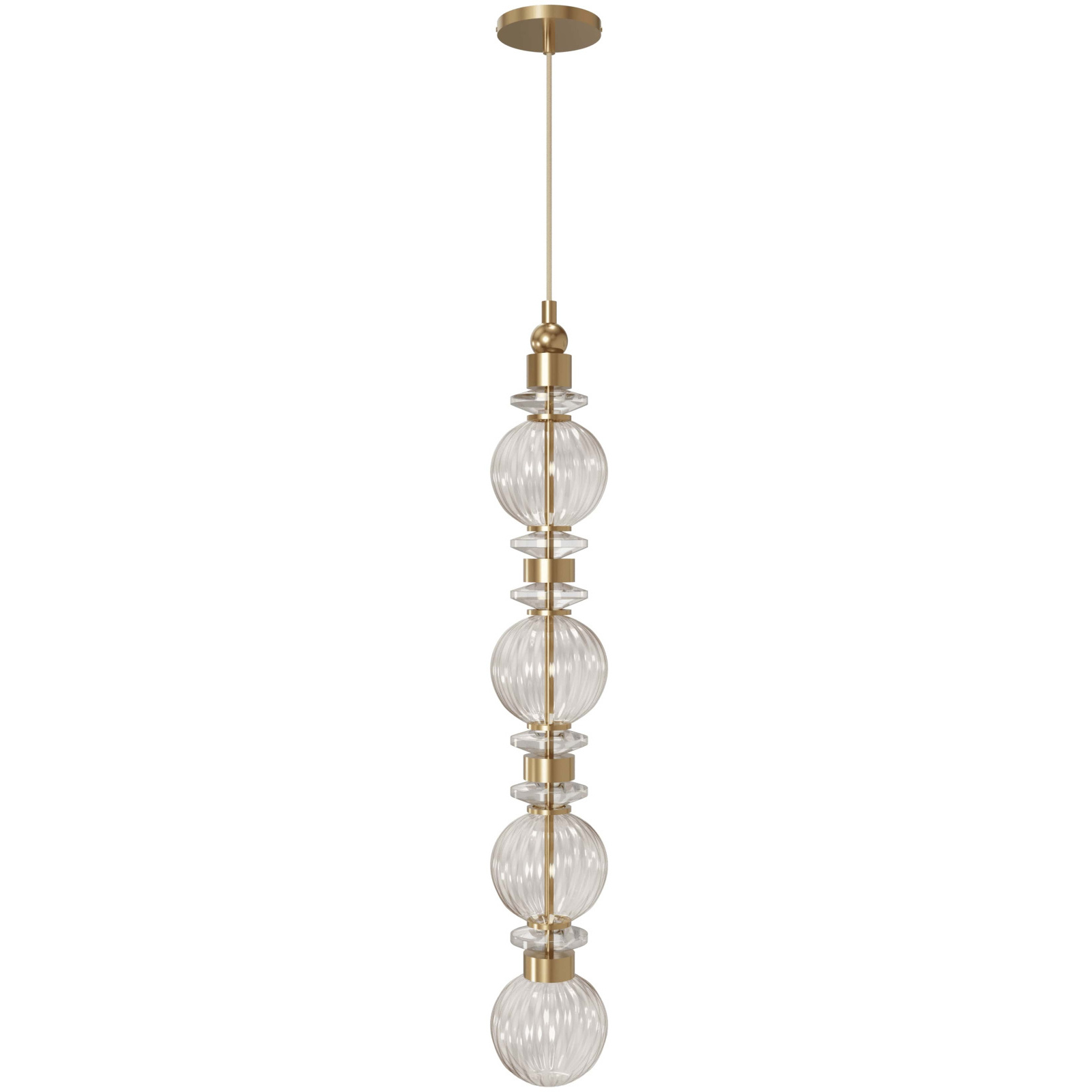 Avra LED 5 inch Aged Brass Pendant Ceiling Light