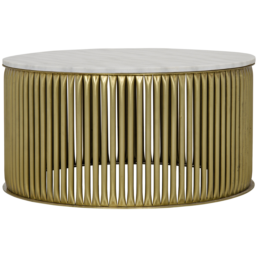 Lenox 36 X 36 inch Antique Brass Coffee Table
