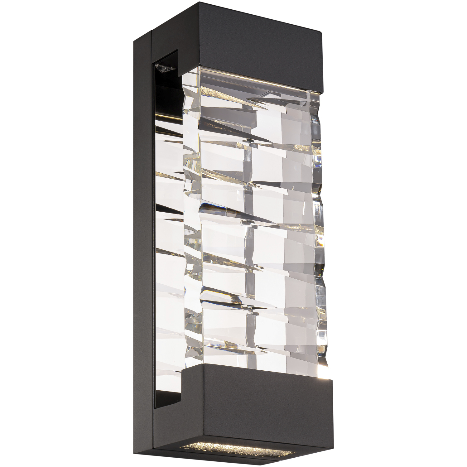 Schonbek BWSW21320-BK Labrynth LED 1 inch Black Outdoor Wall Light, Beyond