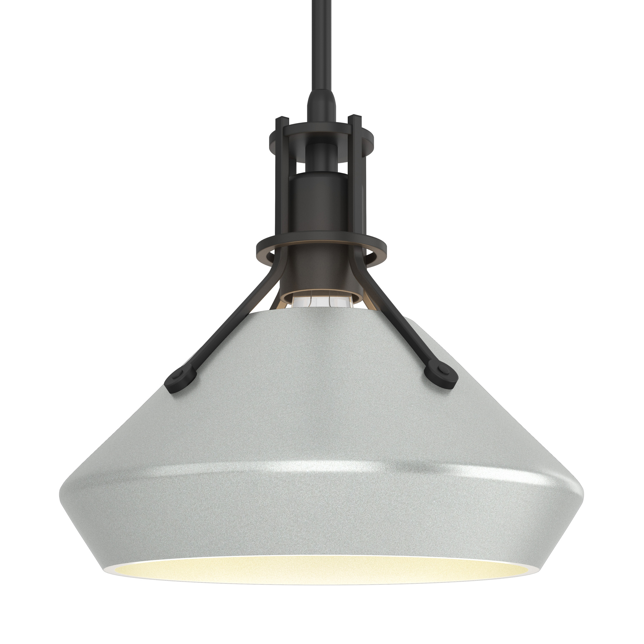 Henry 1 Light 10 inch Black and Vintage Platinum Pendant Ceiling Light in Black/Vintage Platinum