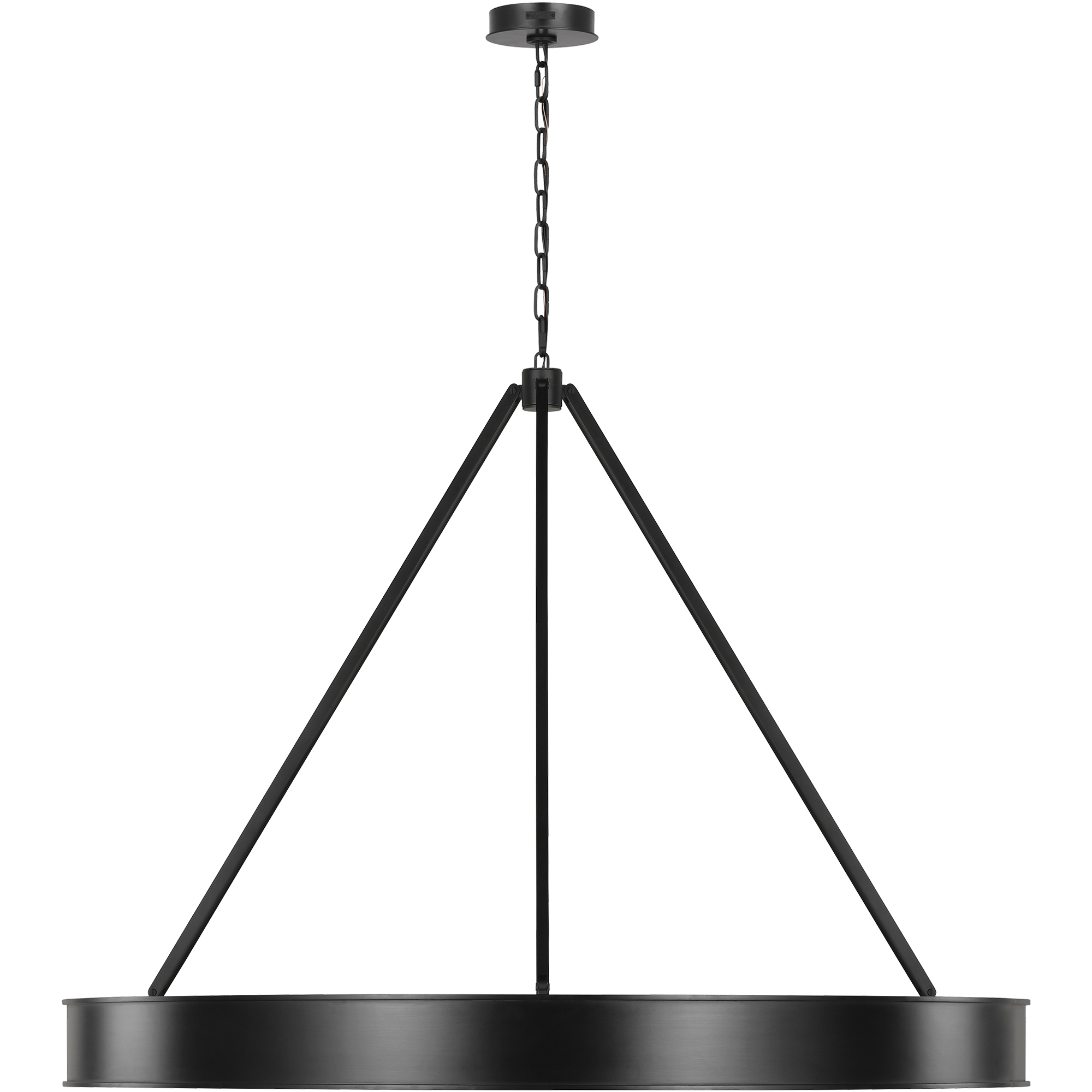 Leonard LED 48 inch Aged Iron Chandelier Ceiling Light
