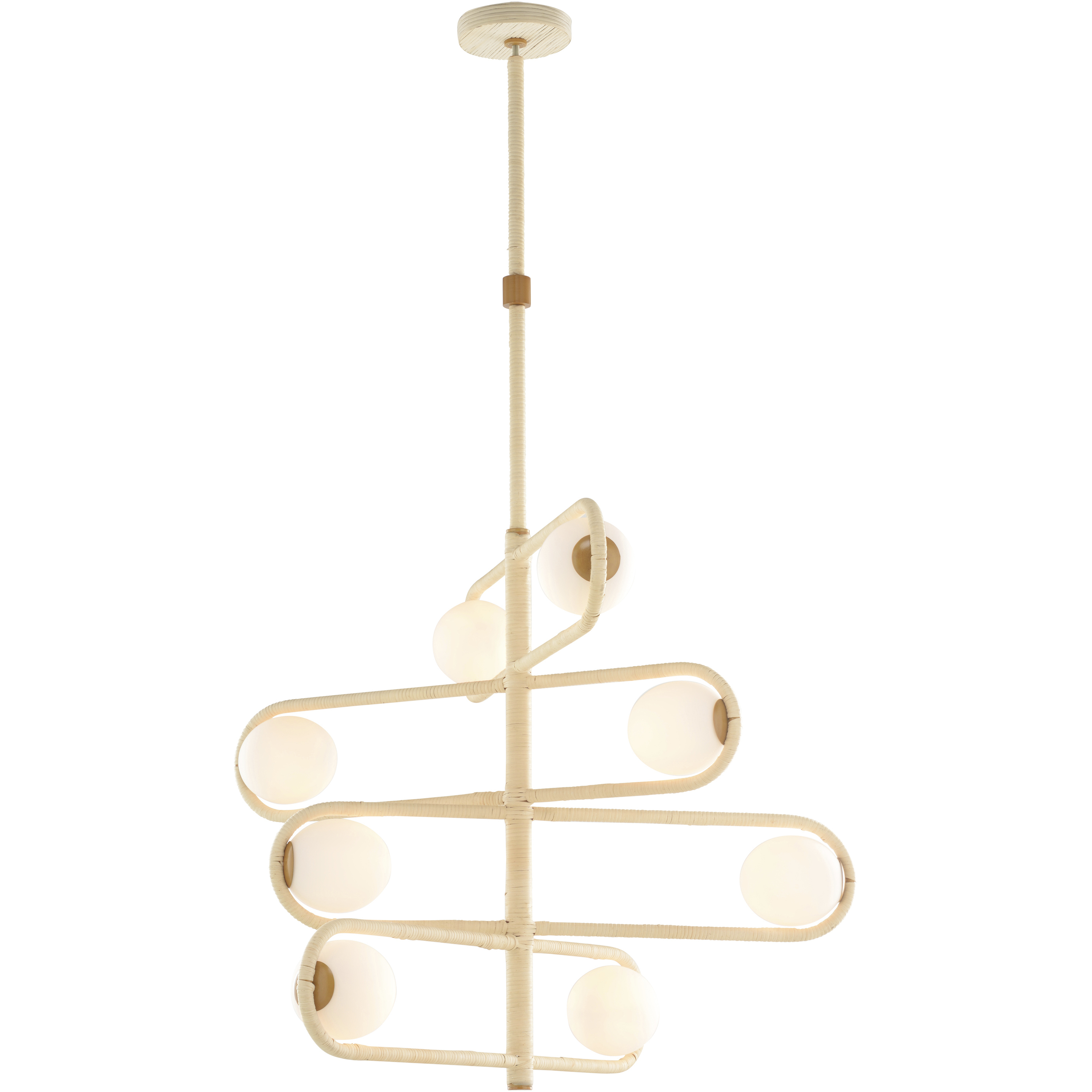 Sol 8 Light 31 inch Brown Chandelier Ceiling Light