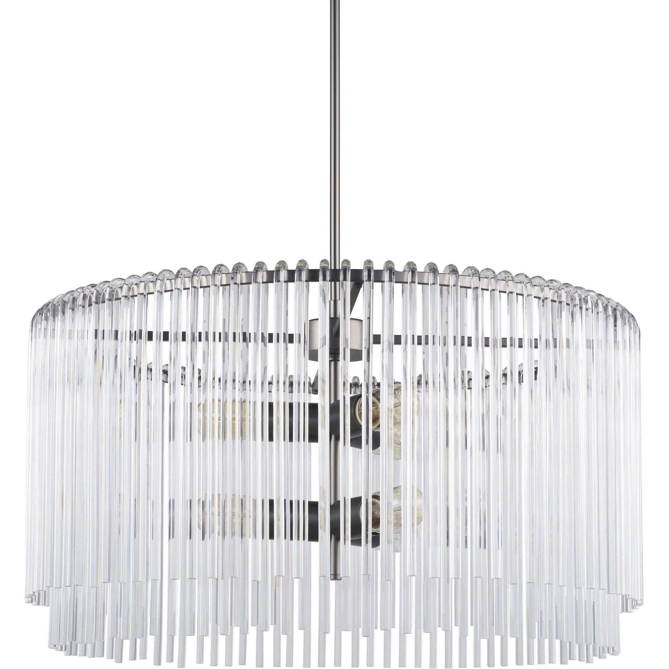Anna 26 inch Gun Metal Gray Chandelier Ceiling Light