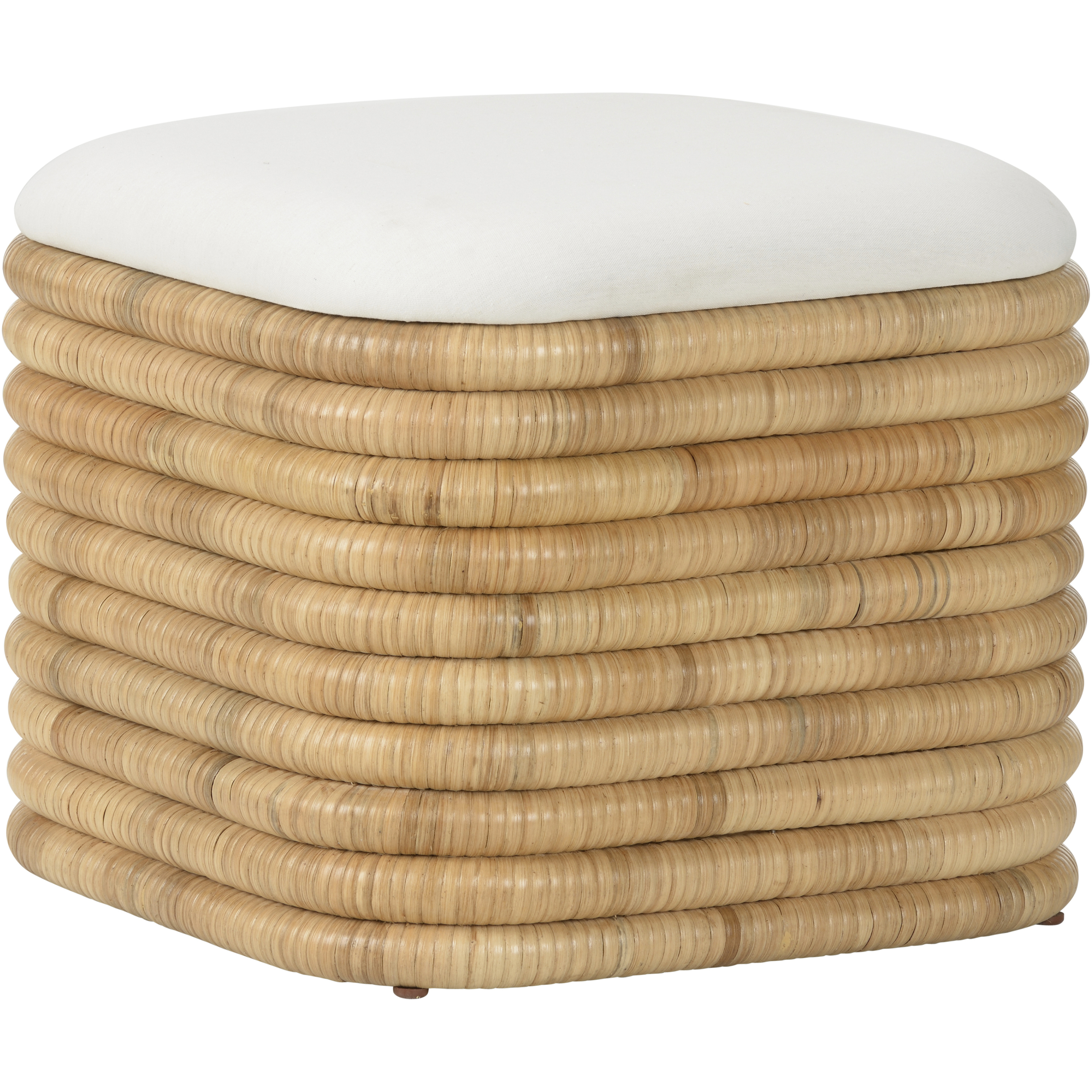 Sofia 18 inch Brown Ottoman