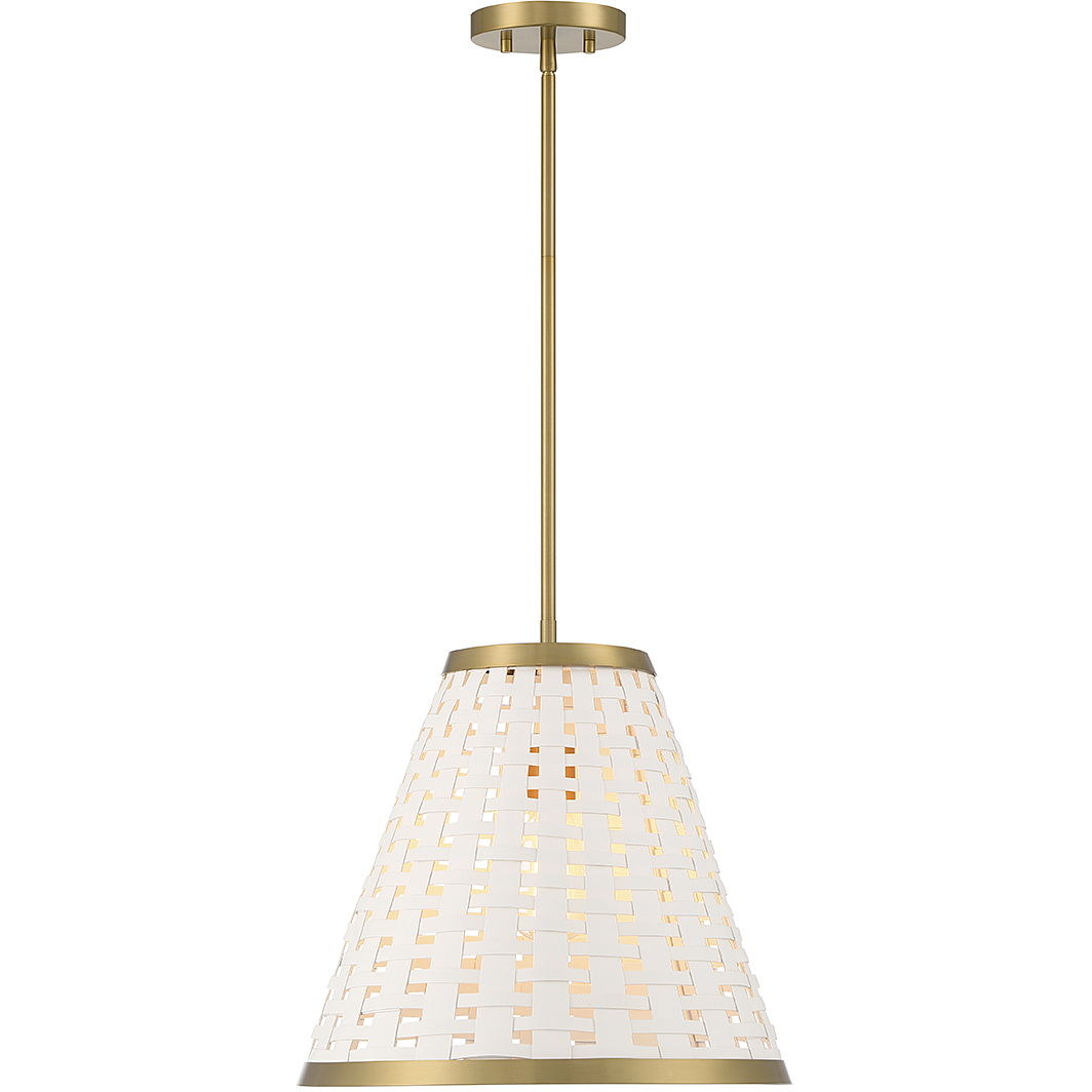 Aster 1 Light 16 inch Warm Brass Pendant Ceiling Light