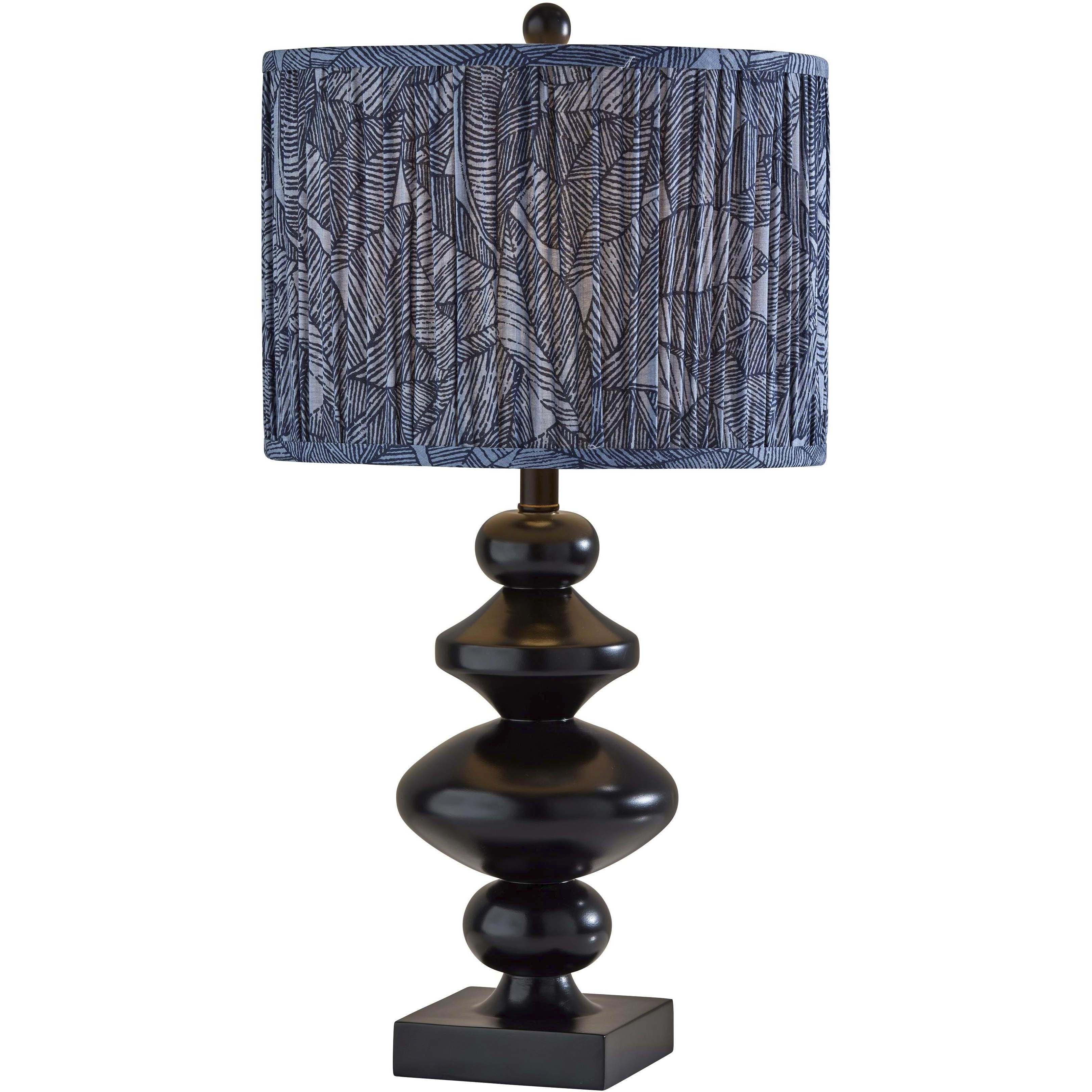 Samira 27 inch 100 watt Black Table Lamp Portable Light, Large