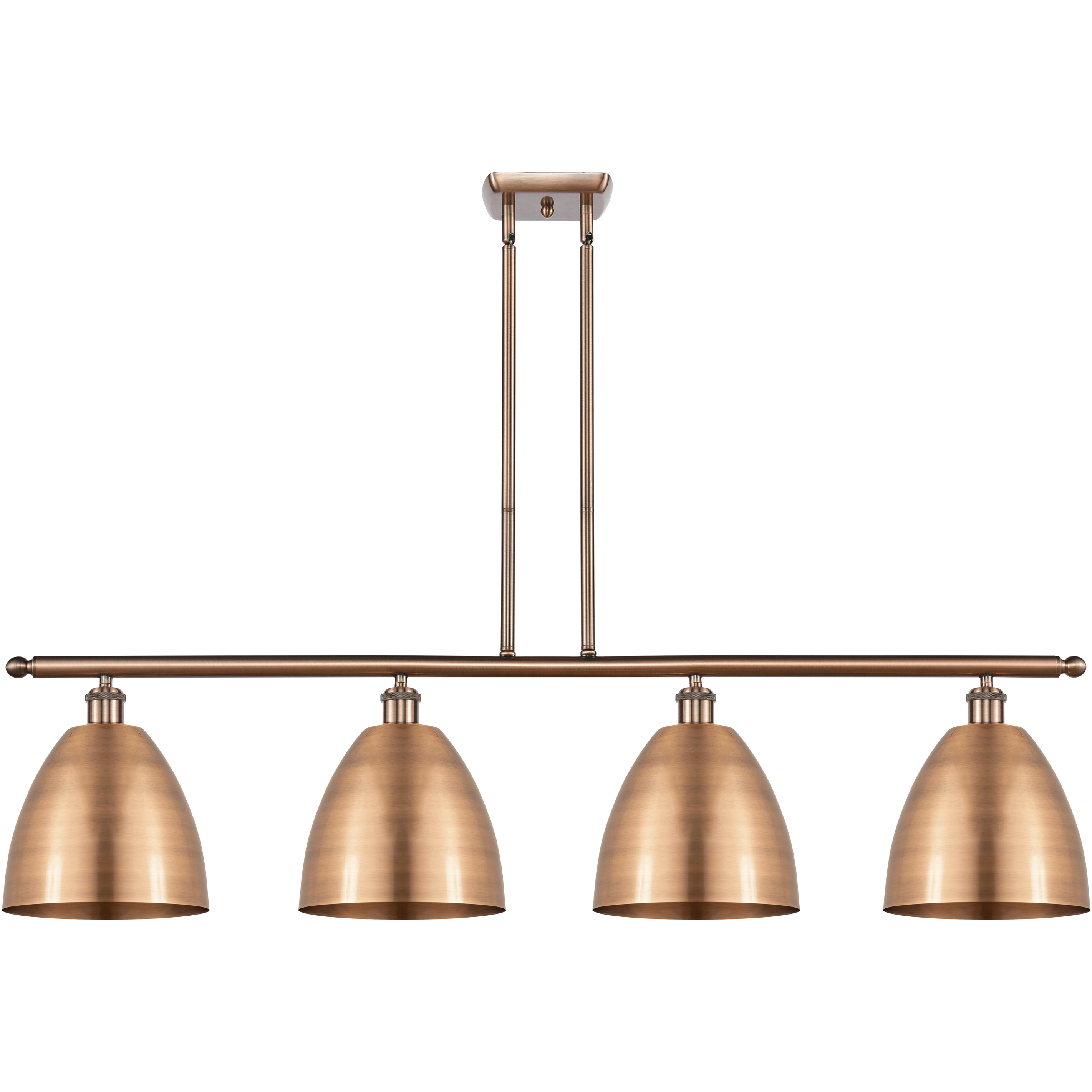 Ballston Dome 4 Light 48 inch Antique Copper Island Light Ceiling Light