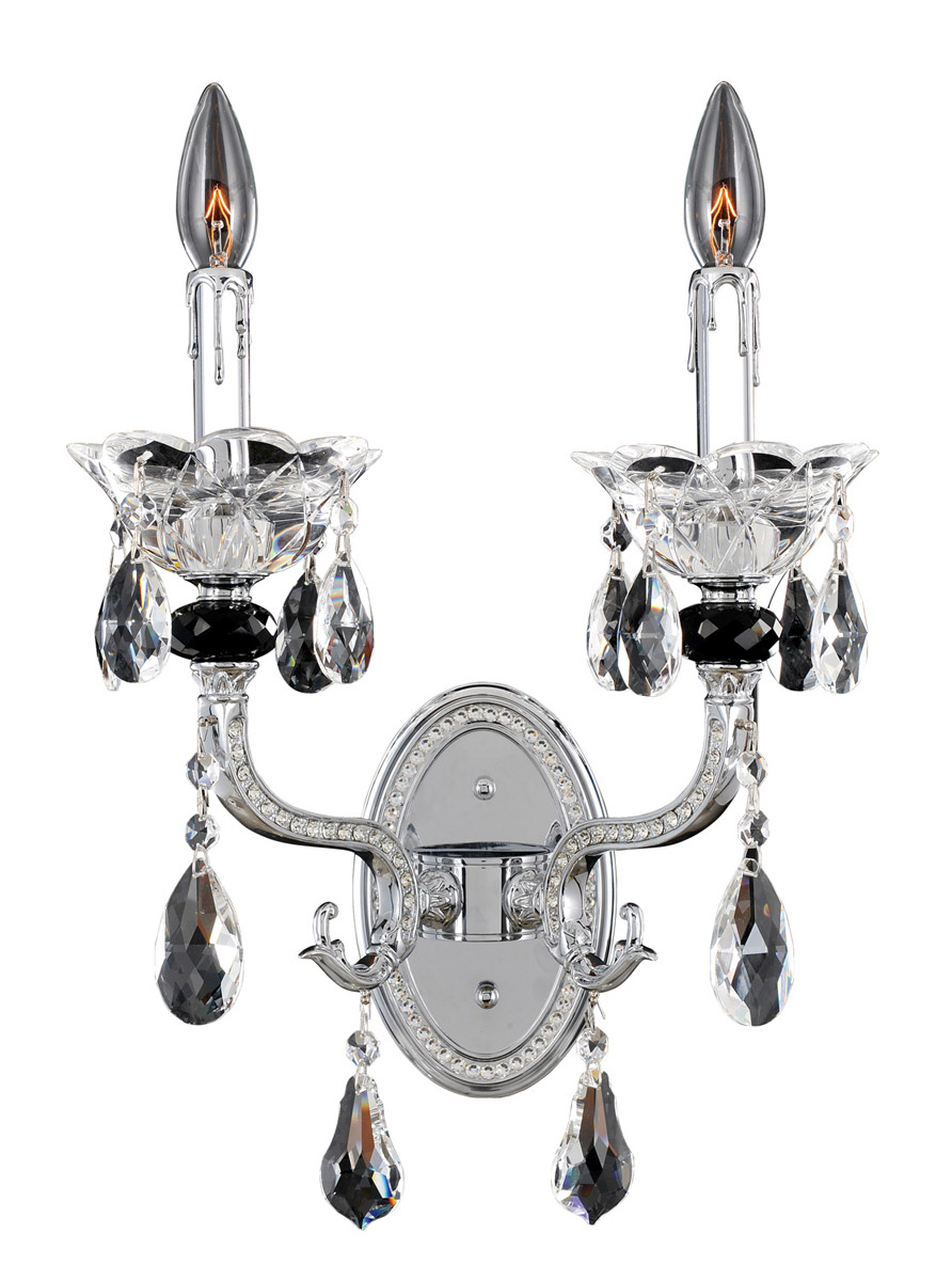 Faure 2 Light 14 inch Chrome Wall Bracket Wall Light