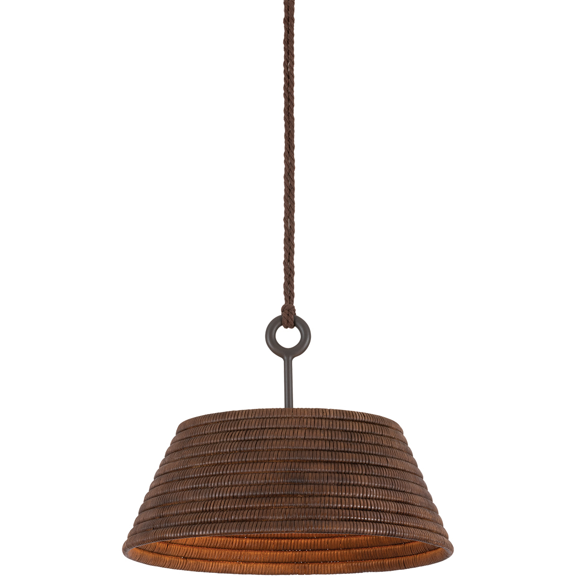 Sequoia 1 Light 23.75 inch Textured Bronze w/ Highlight Pendant Ceiling Light