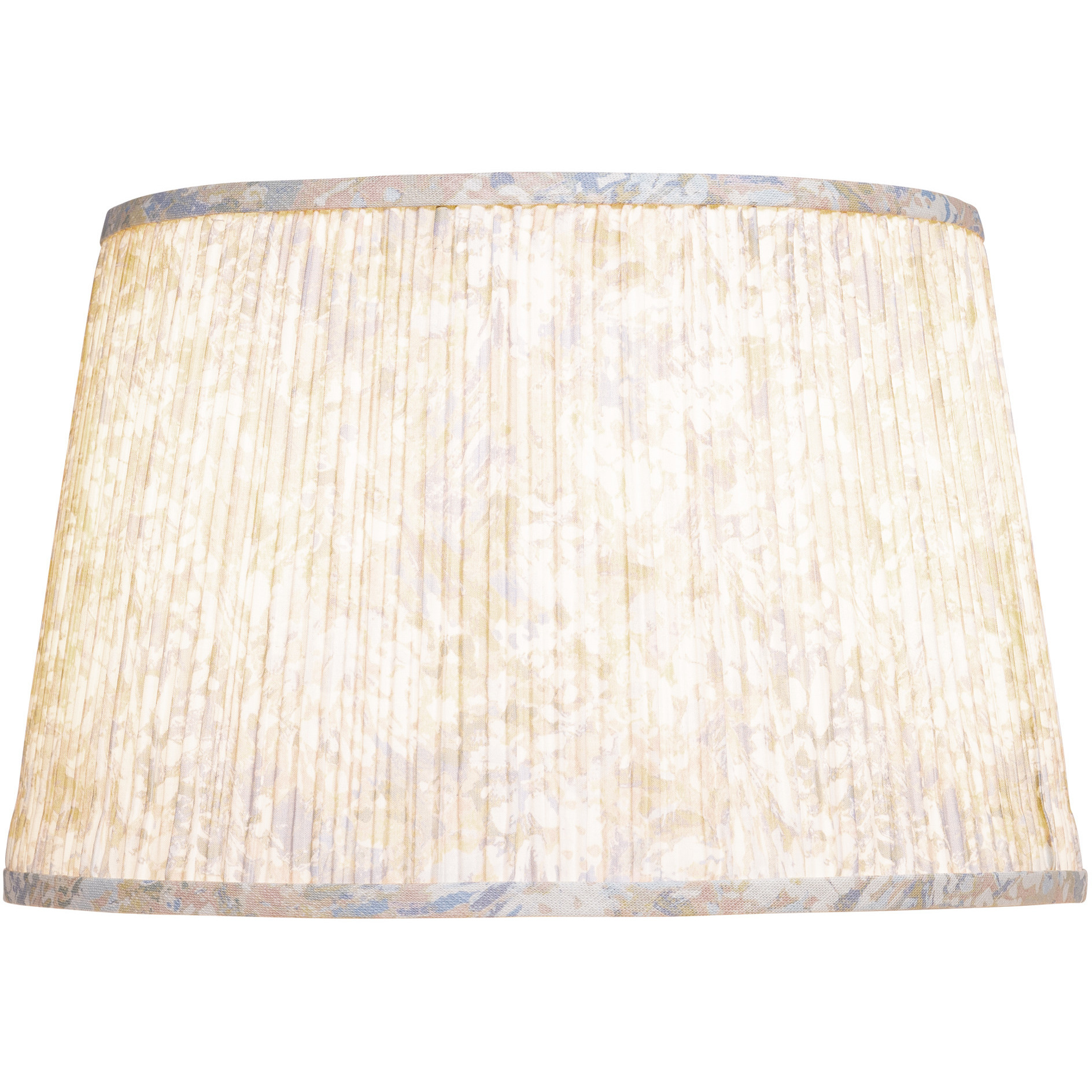 Wildflower Pastel Blue and Pastel Pink and Ivory 16 inch Lamp Shade