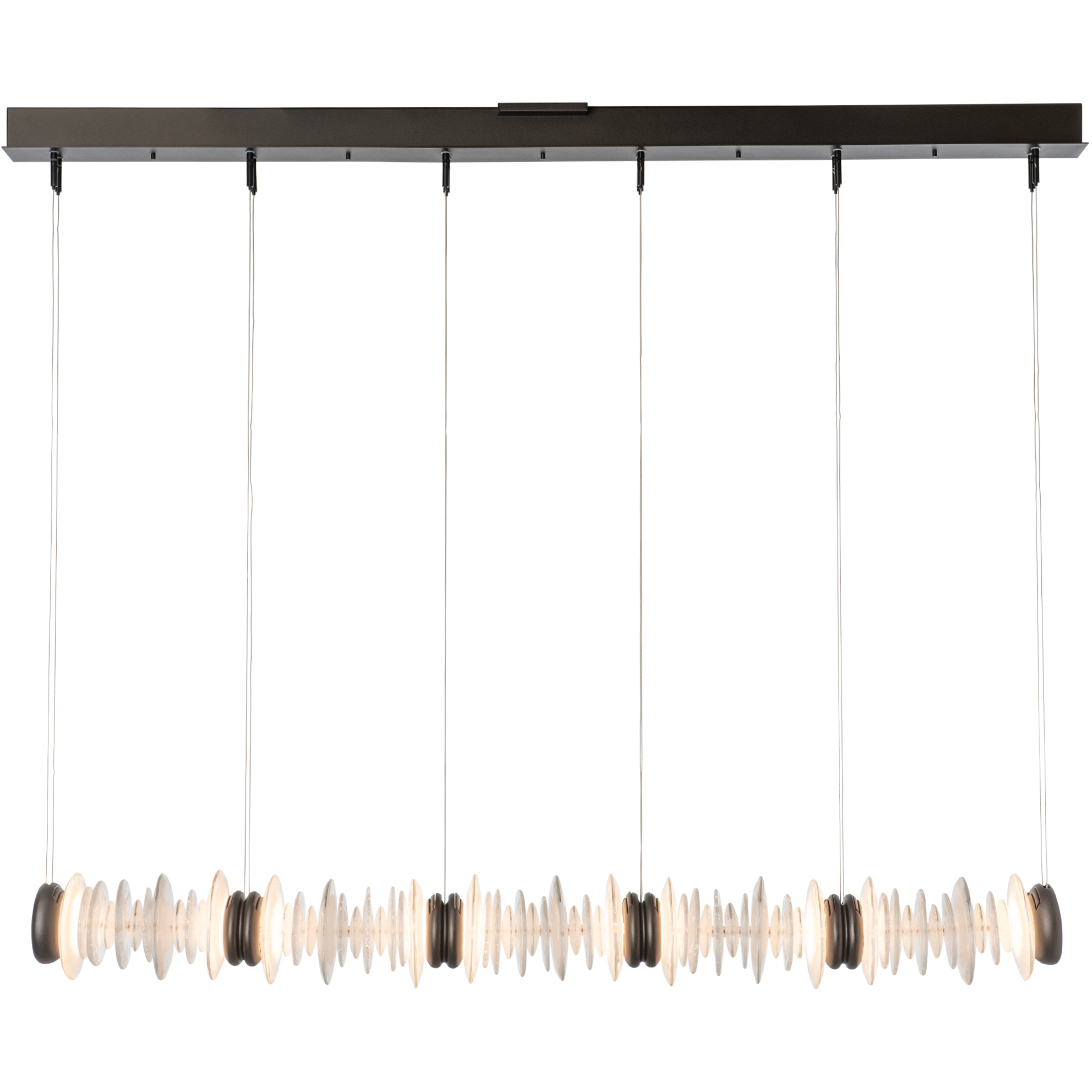 Cairn Linear Pendant Ceiling Light in Sterling
