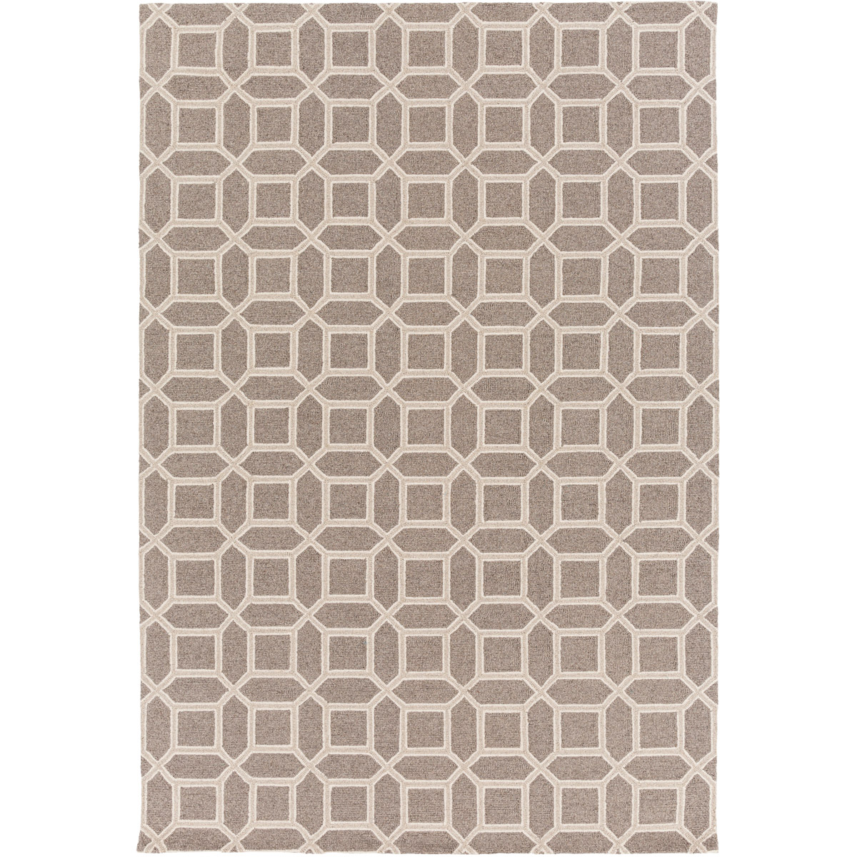 Lucka 120 X 96 inch Brown and Neutral Area Rug, Wool