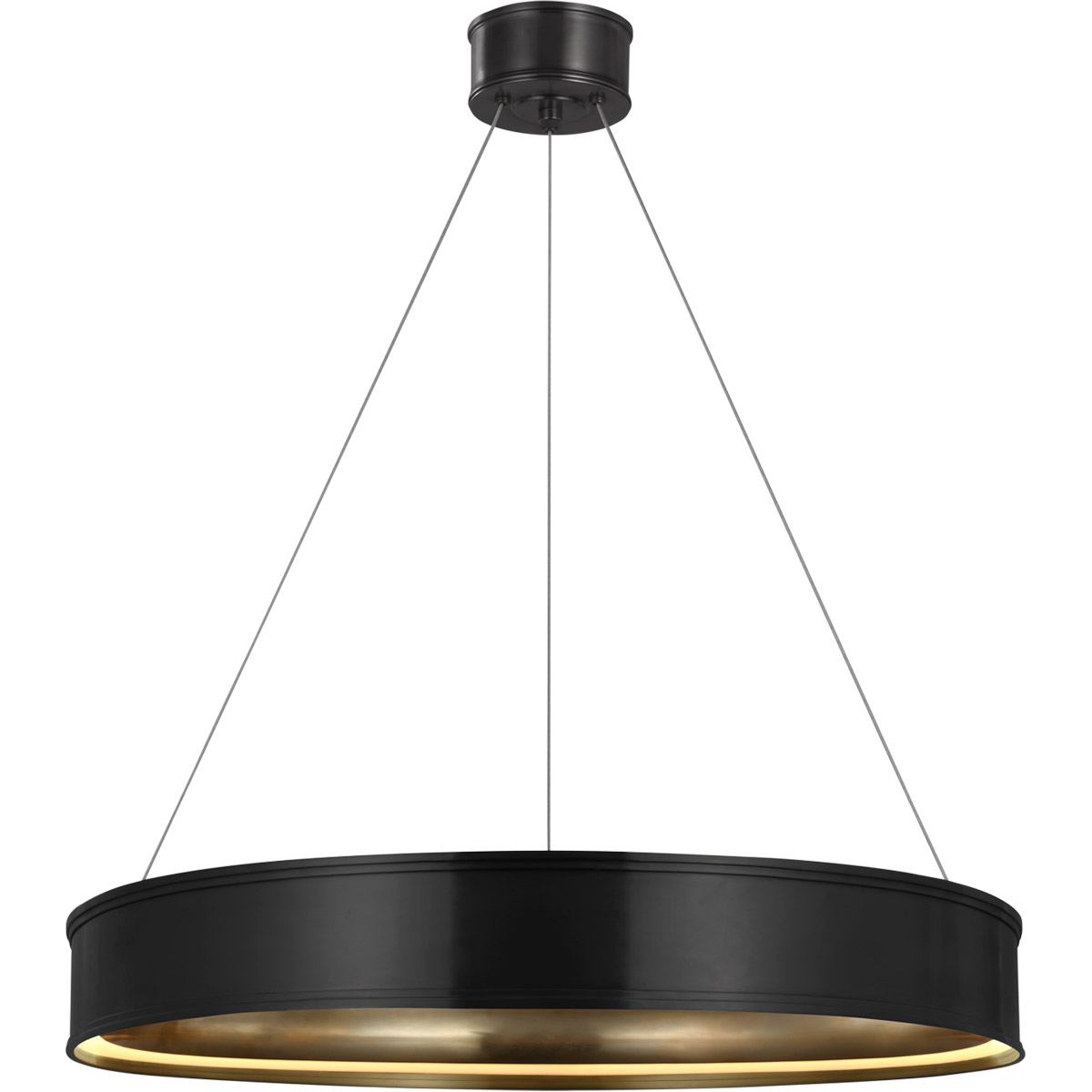 Visual Comfort Signature Collection Chapman & Myers Connery LED 30 inch Bronze Ring Chandelier Ceiling Light CHC1615BZ - Open Box