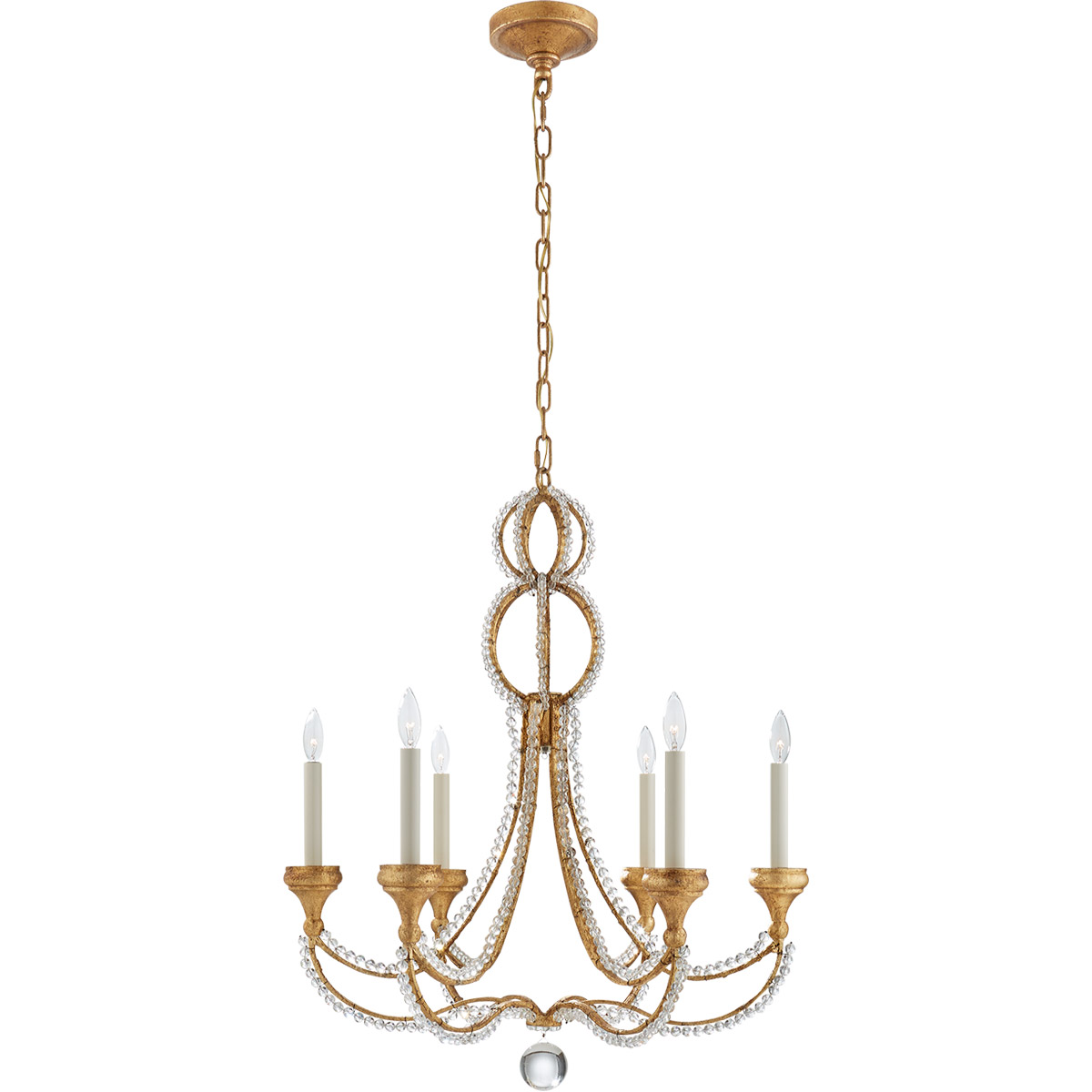 Niermann Weeks Milan 6 Light 29.25 inch Venetian Gold Chandelier Ceiling Light, Medium