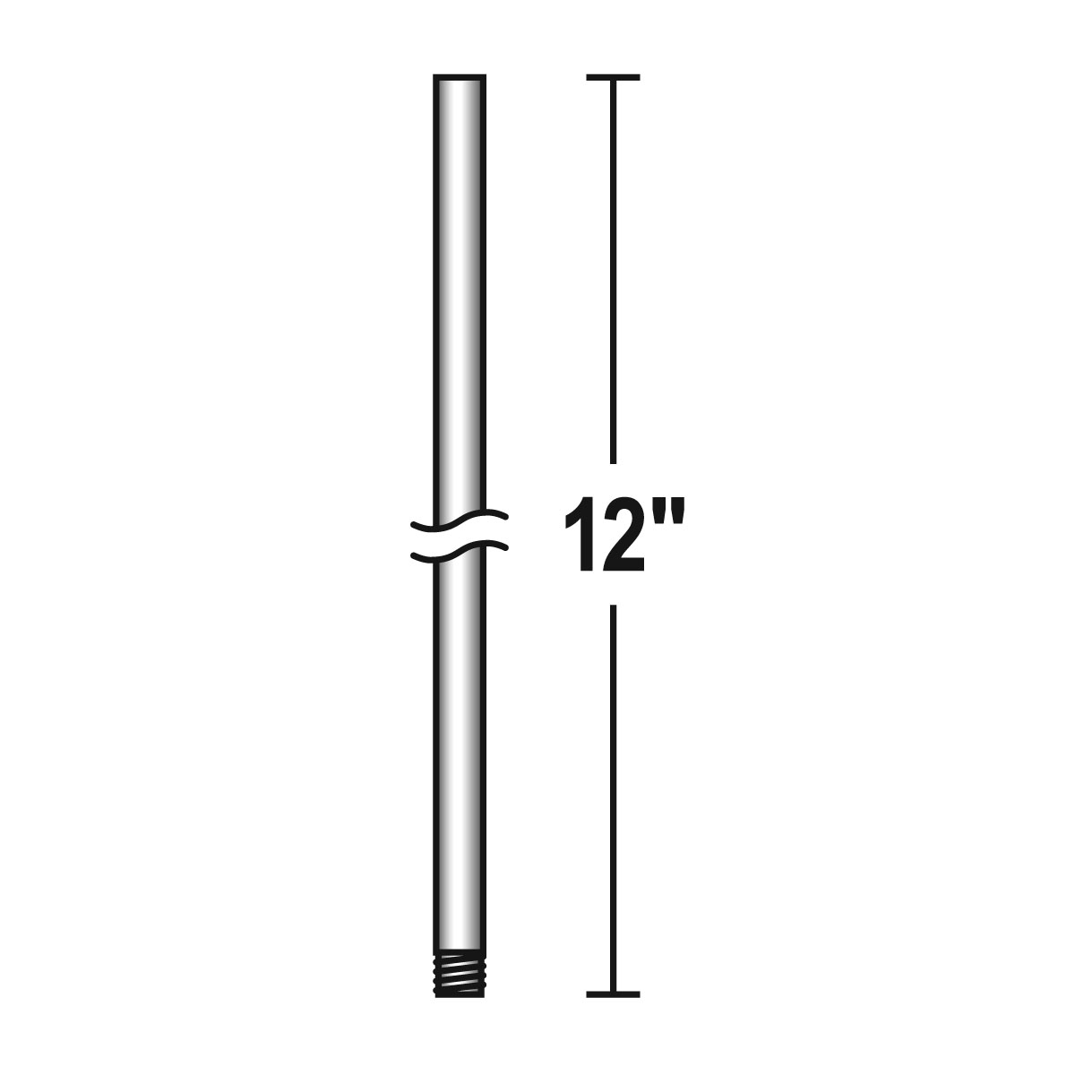 Isaac Polished Nickel Indoor Stem