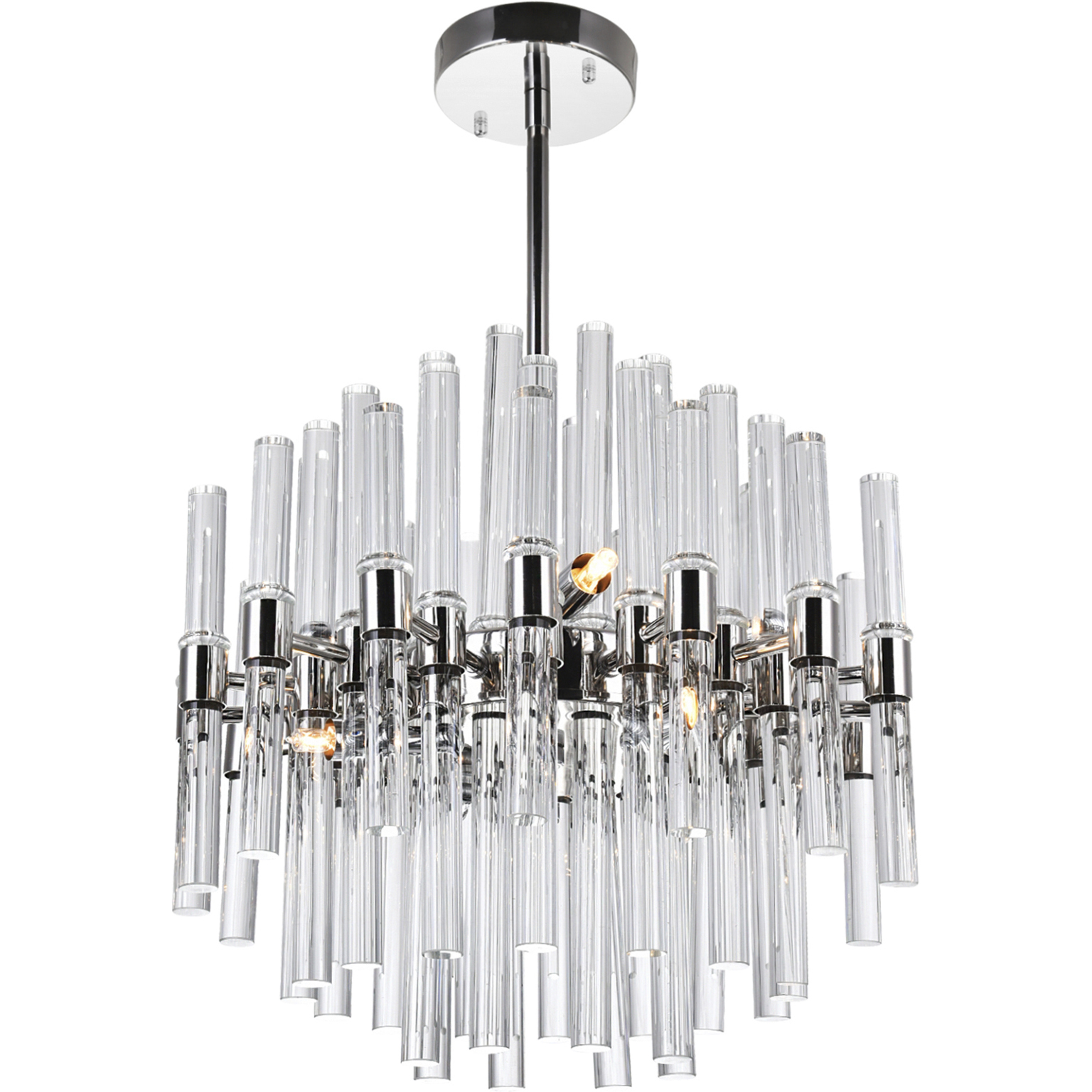 Miroir 8 Light 16 inch Polished Nickel Chandelier Ceiling Light