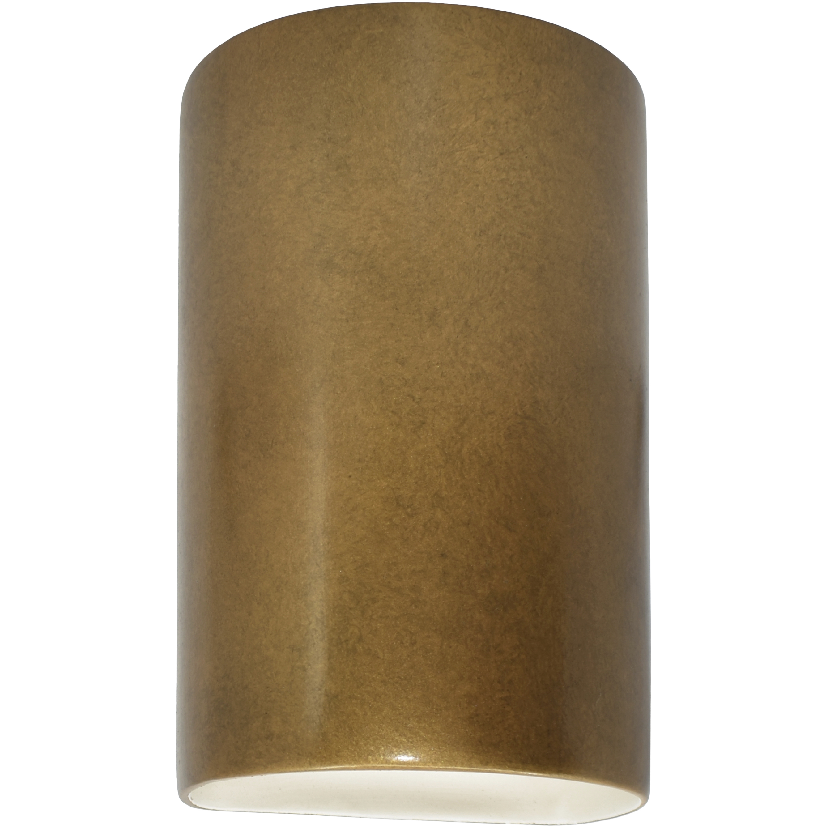 Ambiance Cylinder LED 7.75 inch Antique Gold ADA Wall Sconce Wall Light, Large