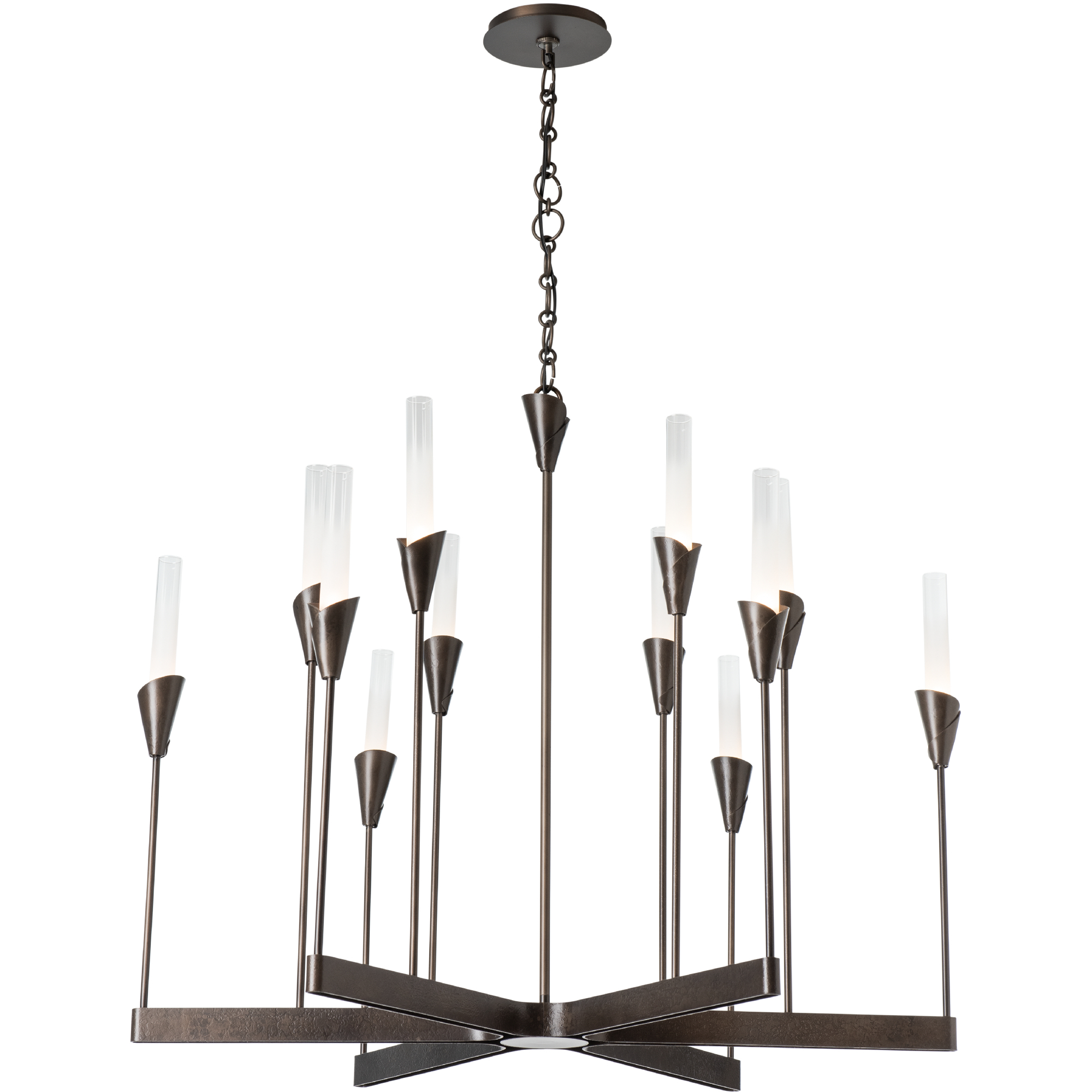 Lilium 12 Light 38.3 inch Bronze Chandelier Ceiling Light