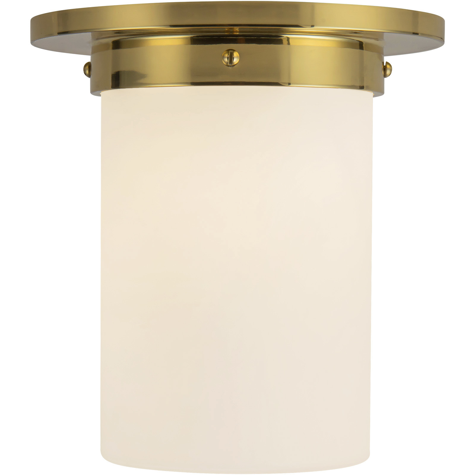 Mineral 1 Light 7.88 inch Patina Brass and Opal Glass Flush Mount Ceiling Light in Opal Glass Shade