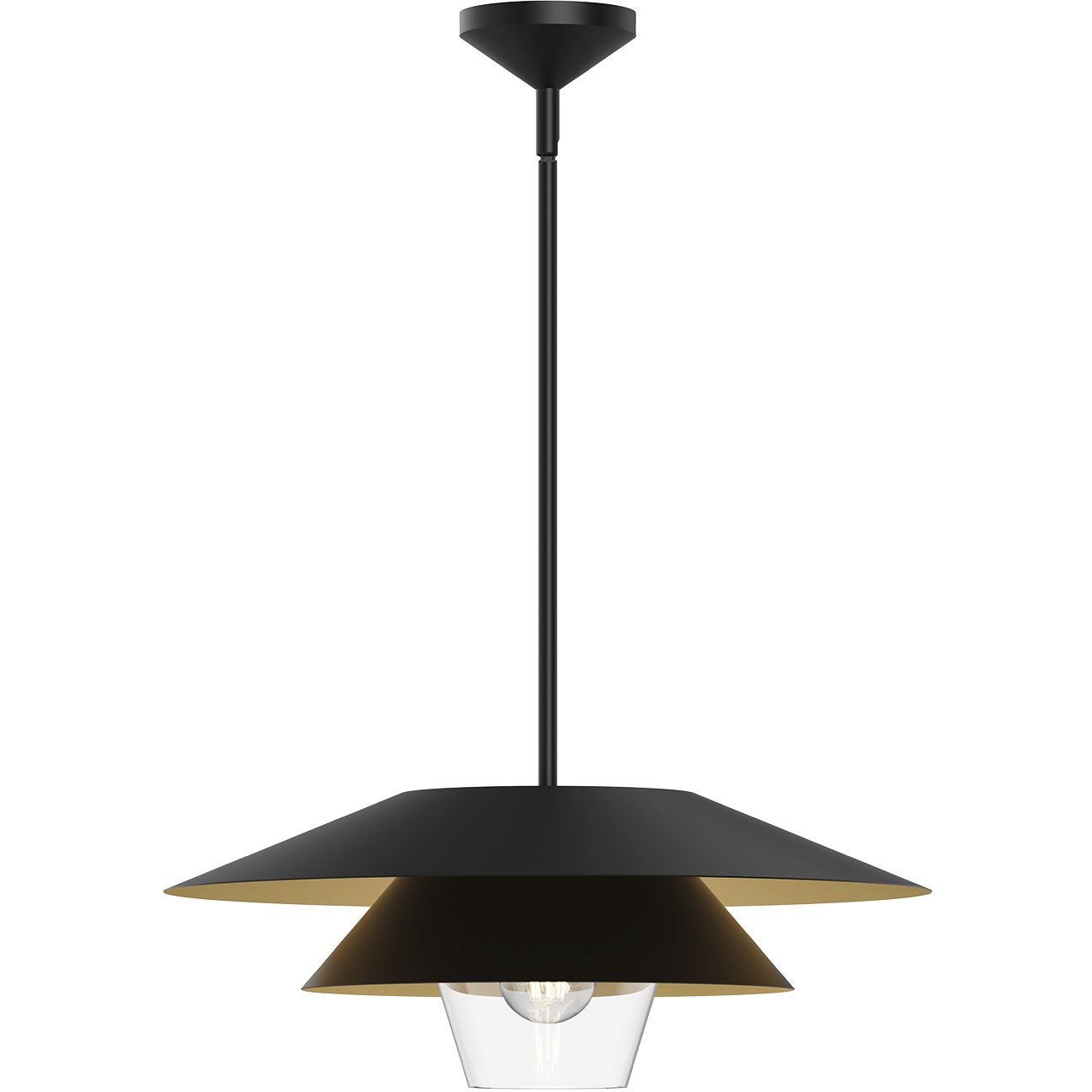 Alora Mood Tetsu 1 Light 19.5 inch Matte Black Pendant Ceiling Light