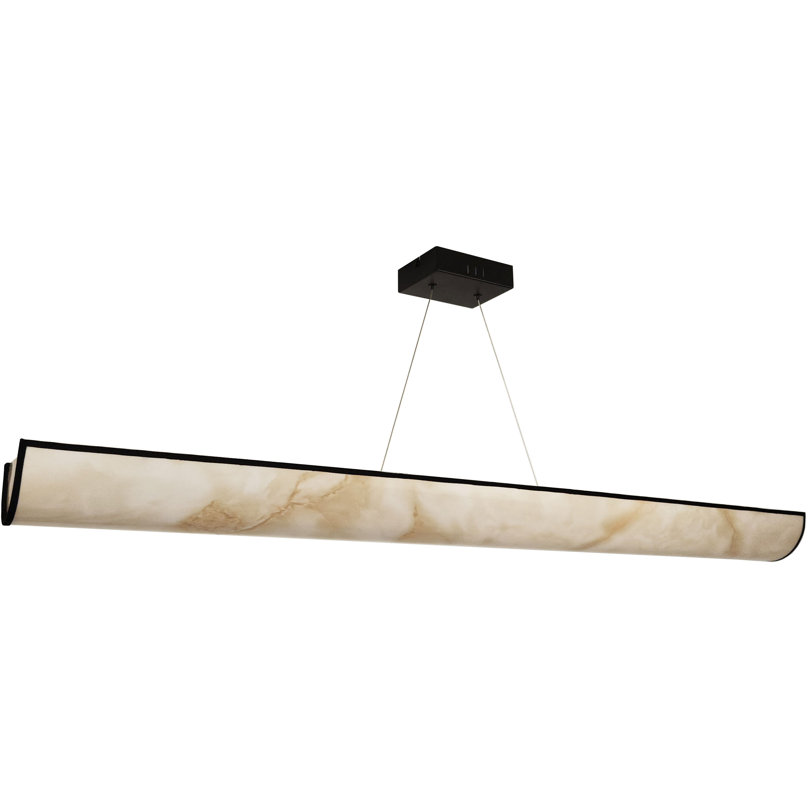 Nena LED 52 inch Matte Black Horizontal Pendant Ceiling Light